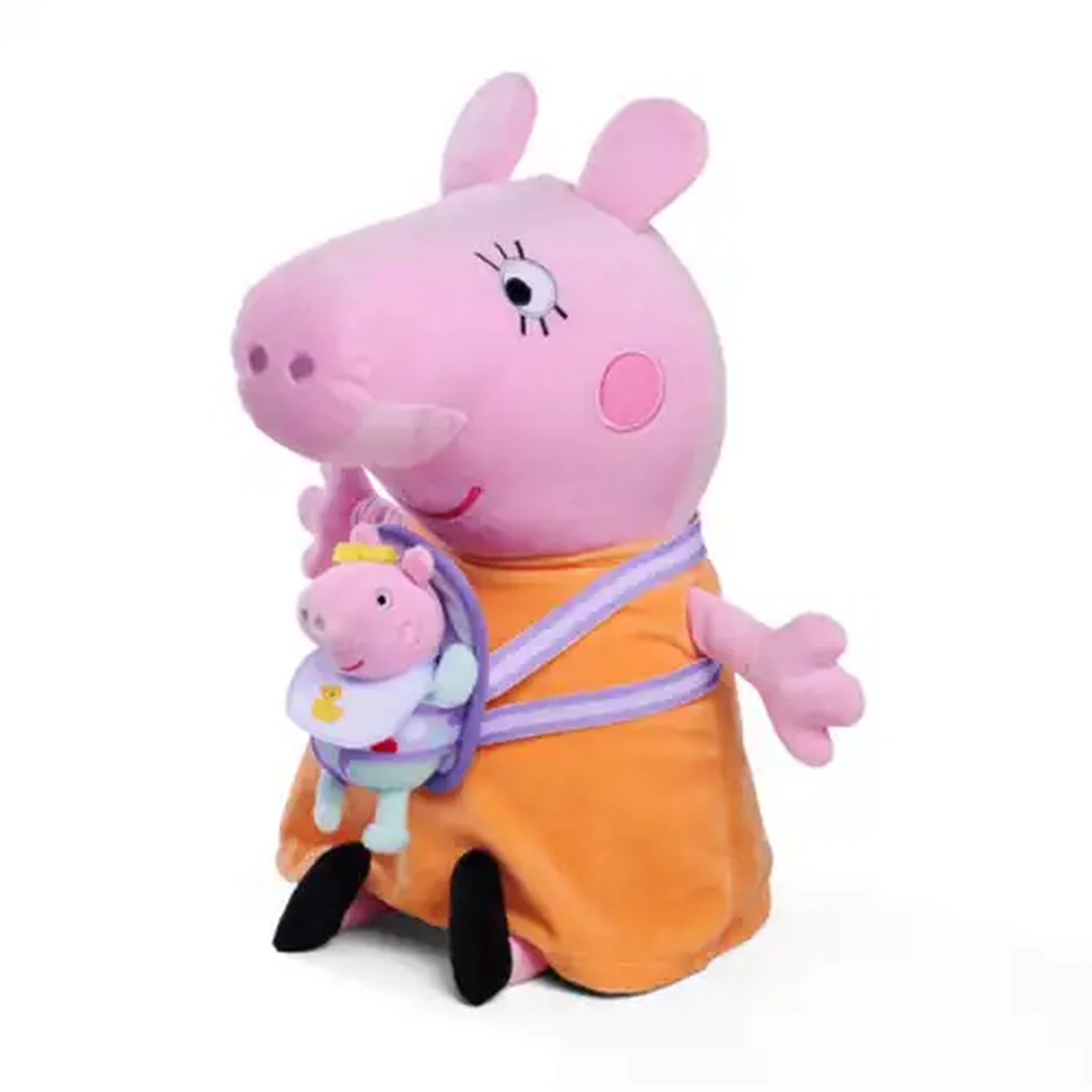 Image of Peppa Pig Mum with Evie Plush Toy 33cm