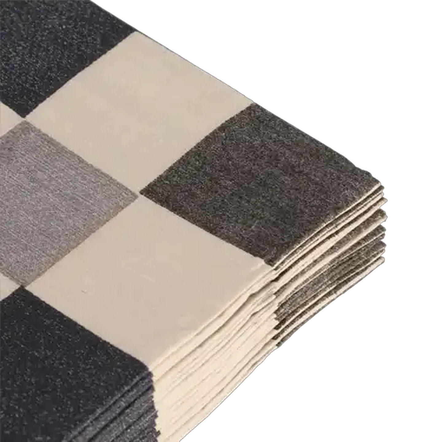 Image of By Nature Boho Checkup Paper Napkins 3-Ply 33 x 33cm 20-Pack