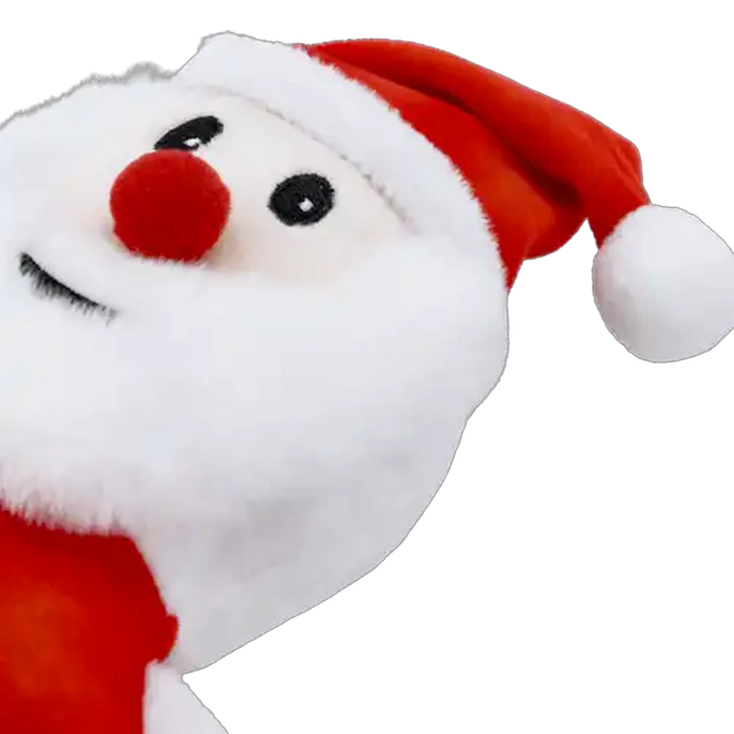 Image of Santa's Choice Christmas Santa Pet Toy with Rope