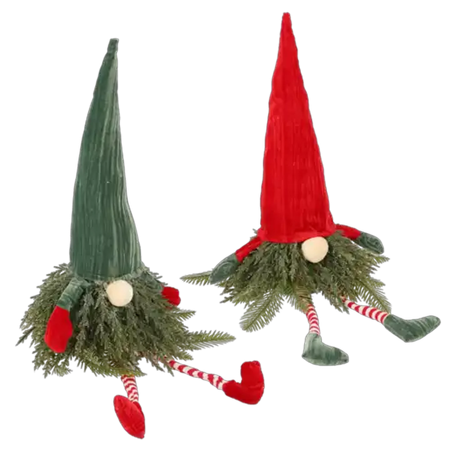 Image of Sitting Christmas Tree Gnome 45cm (Colour May Vary)
