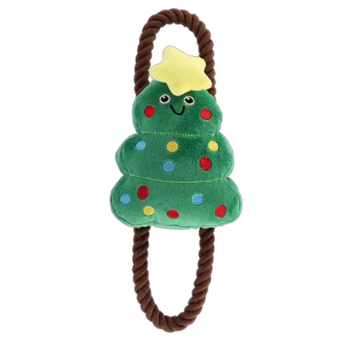 Image of Santa's Choice Christmas Tree Pet Toy with Rope