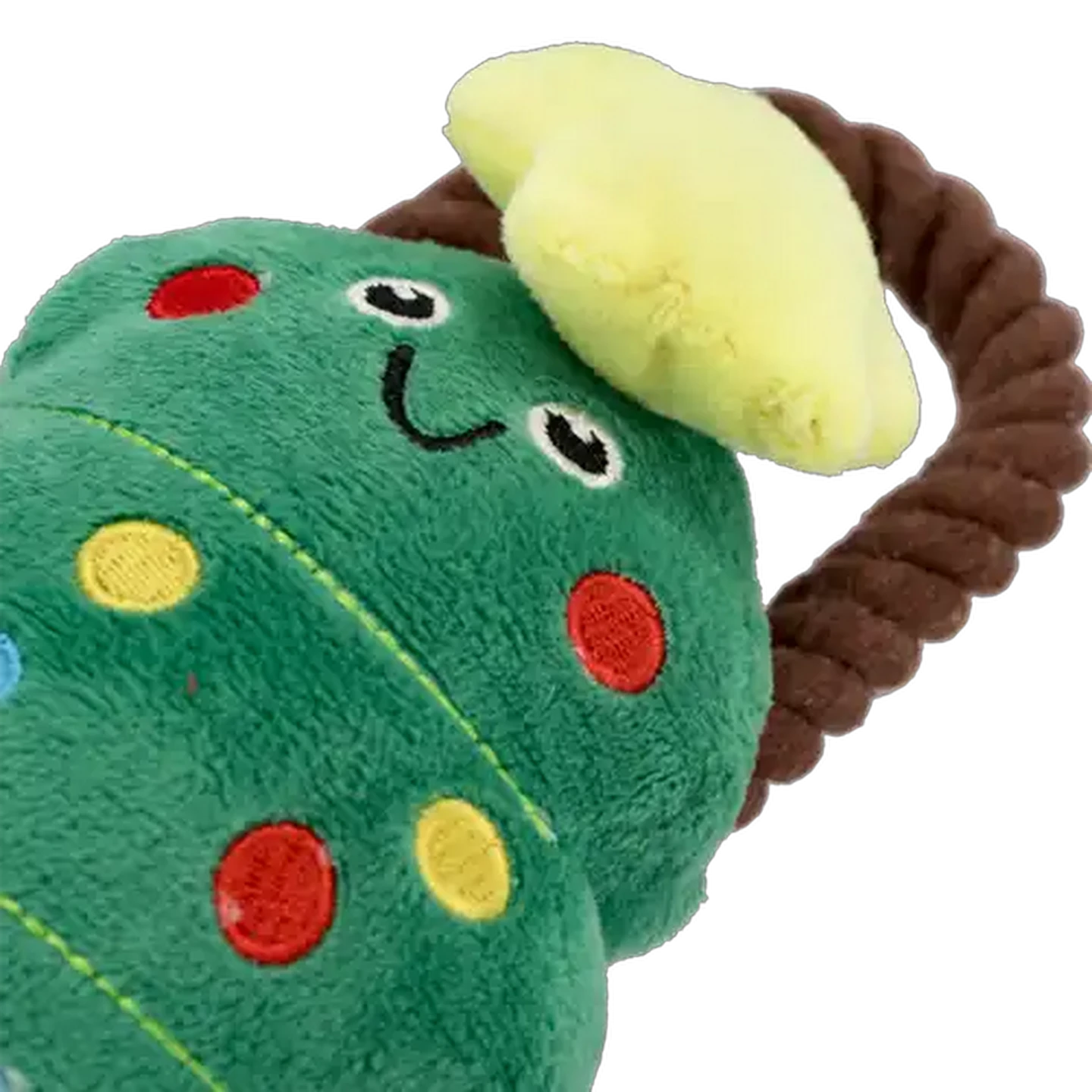 Image of Santa's Choice Christmas Tree Pet Toy with Rope