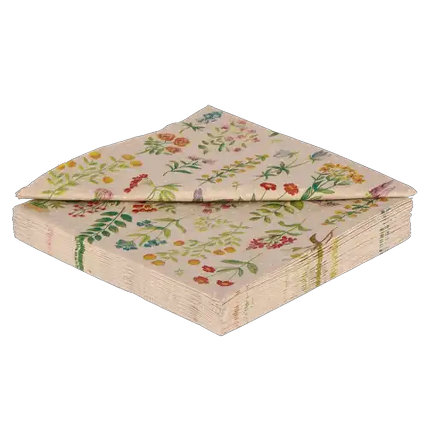 Image of By Nature Little Flowers Paper Napkins 3-Ply 33 x 33cm 20-Pack