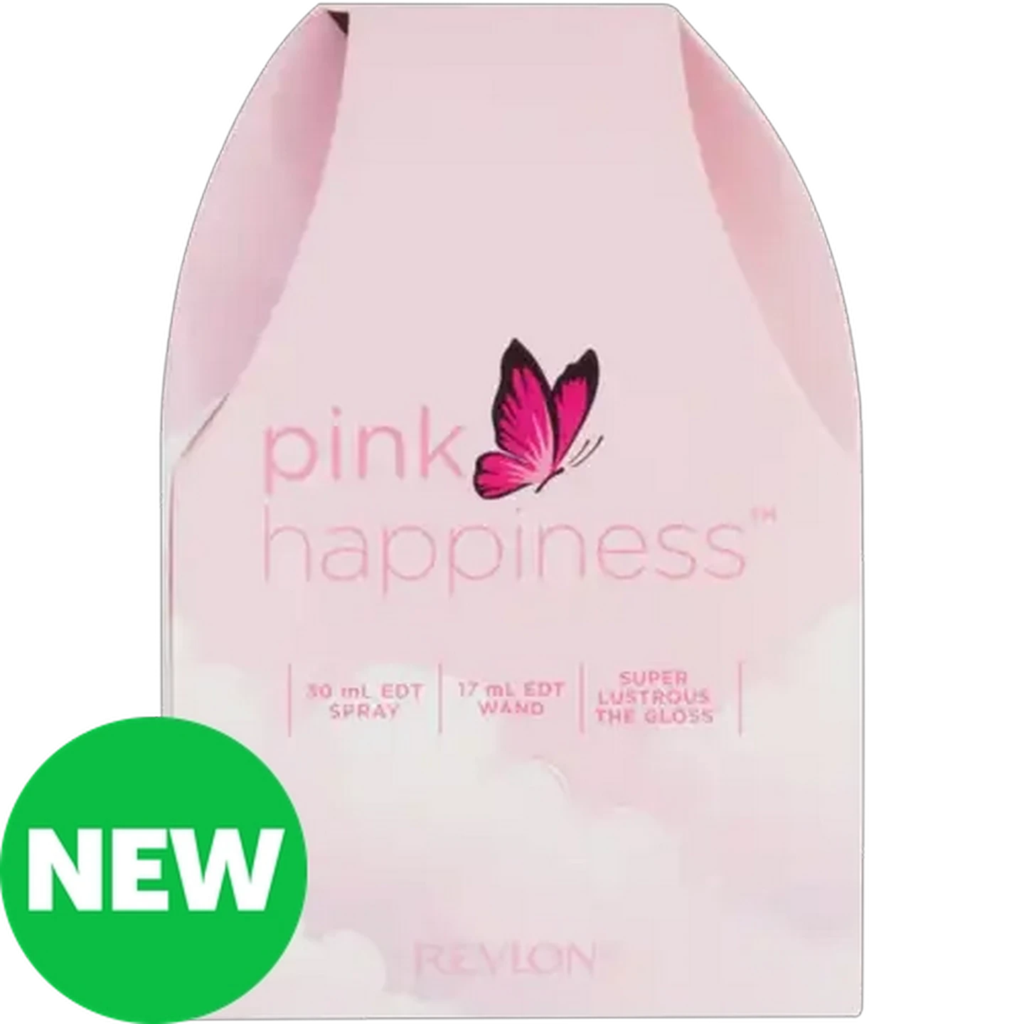 Image of Revlon Pink Happiness Eau de Toilette Spray, Eau de Toilette Wand & Lip Gloss Gift Pack 3 Piece 