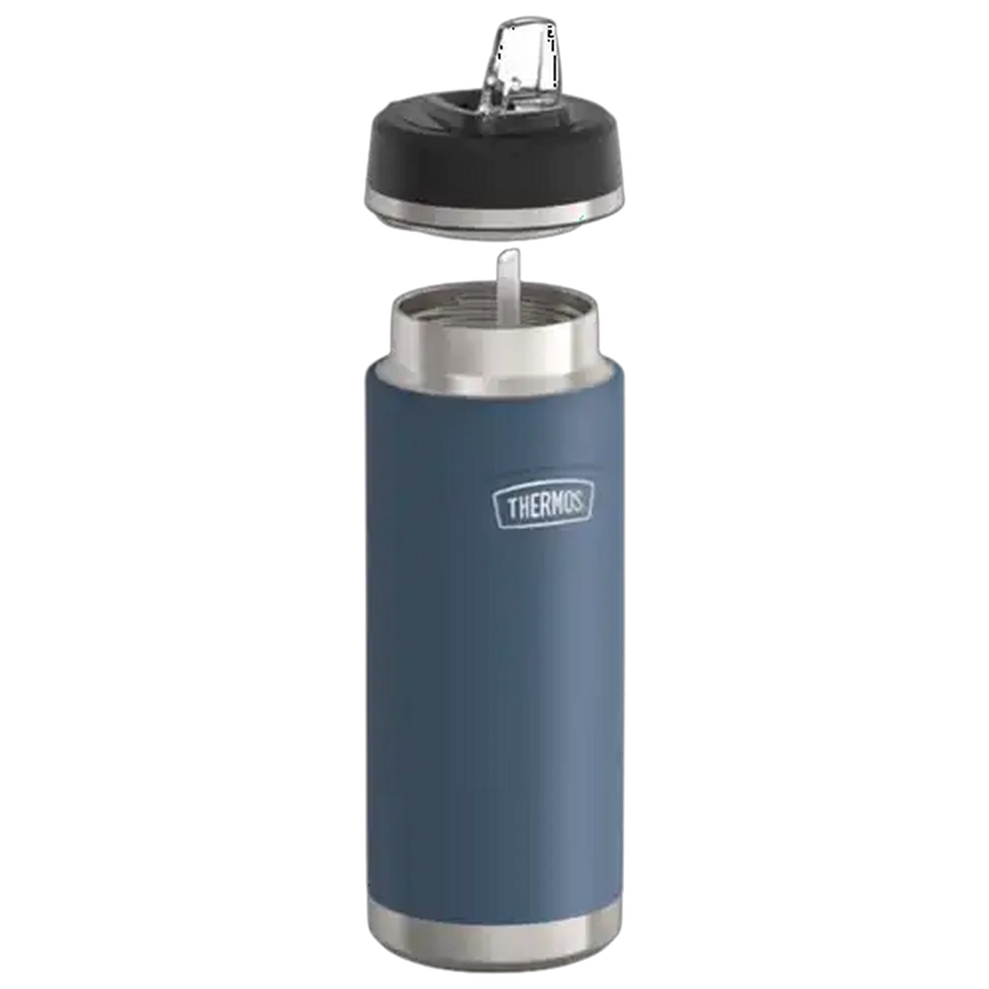 Image of Thermos ICON™ Mystic Navy Stainless Steel Vacuum Insulated Flask with Twist and Pour Stopper 940ml