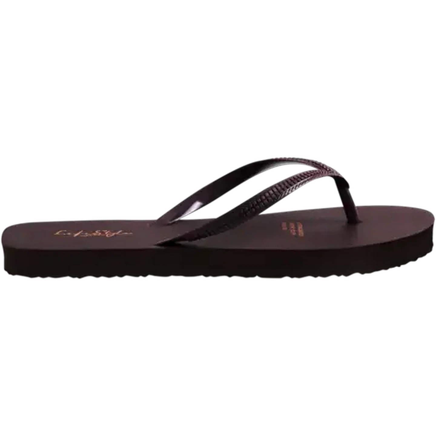 Image of LifeStyle Ladies Chocolate Thong Sandal 7-8