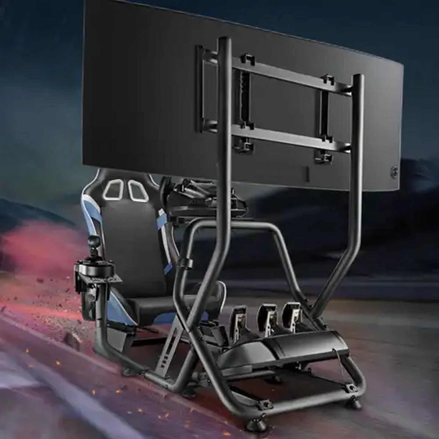 Image of Xceed Black Gaming Simulator Chair