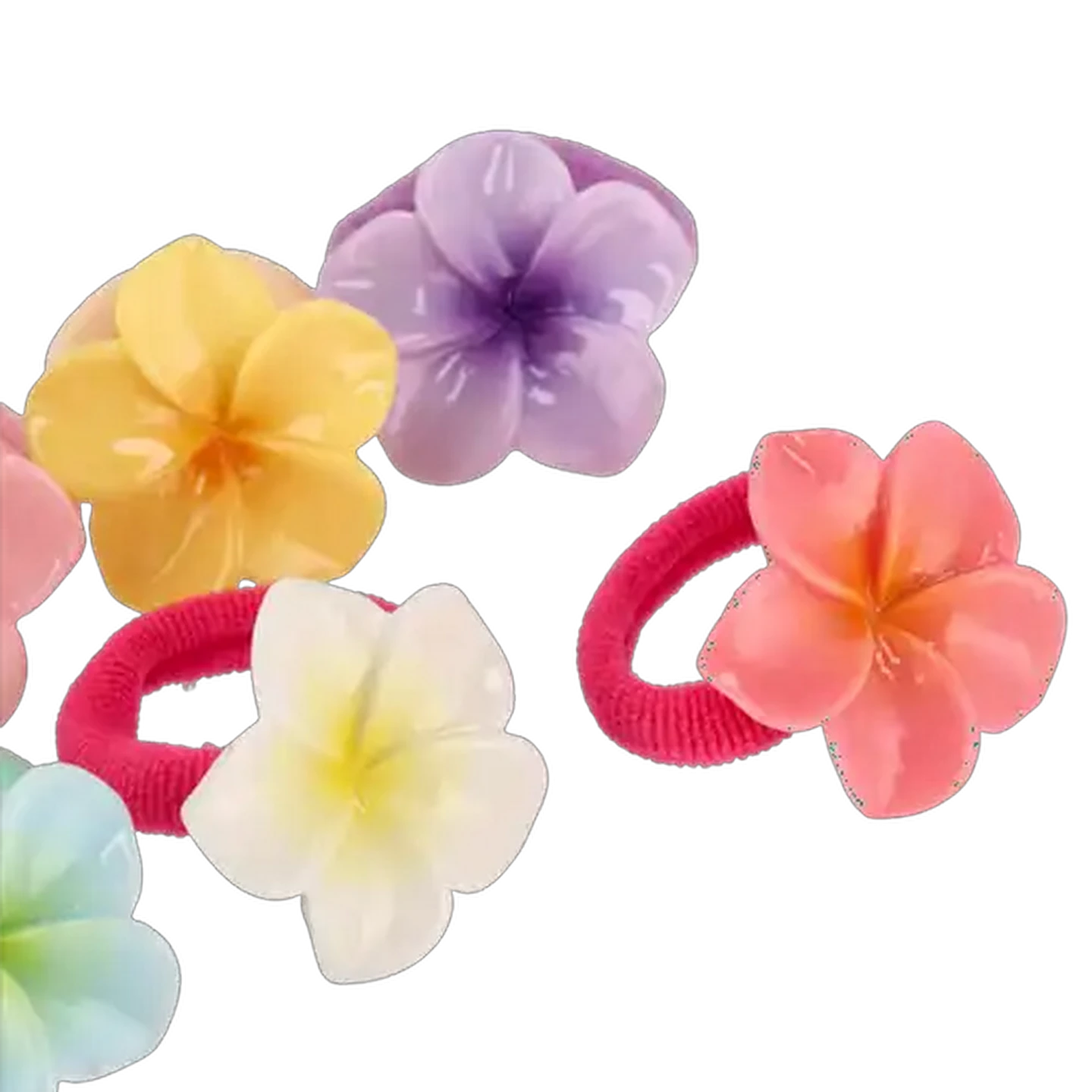 Image of Pretty Girl Resort Flower Ponybands 6-Pack