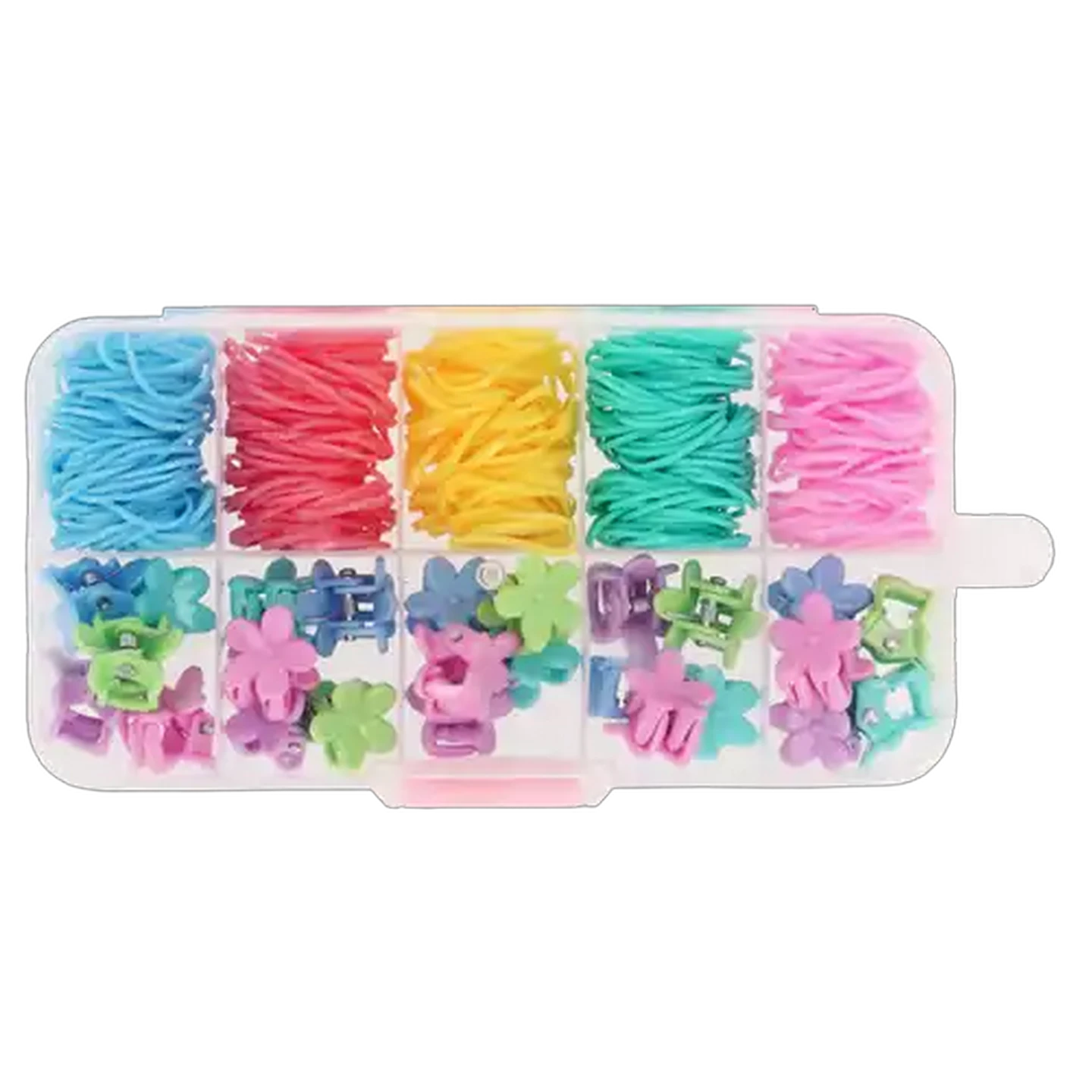 Image of Pretty Girl Rubber Elastic & Clips 125-Pack