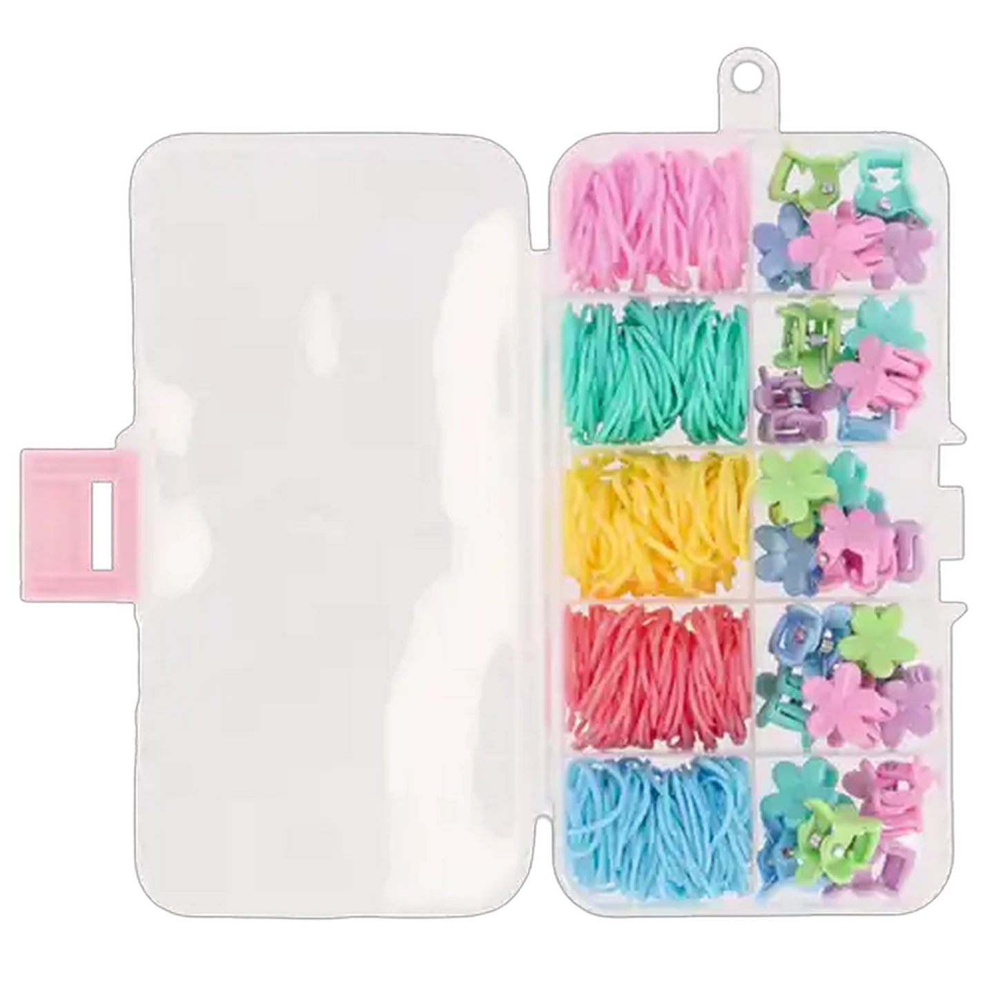 Image of Pretty Girl Rubber Elastic & Clips 125-Pack
