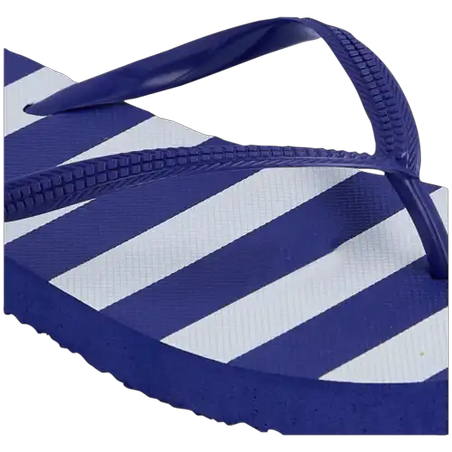 Image of LifeStyle Ladies Blue Striped Thong Sandal 3-4