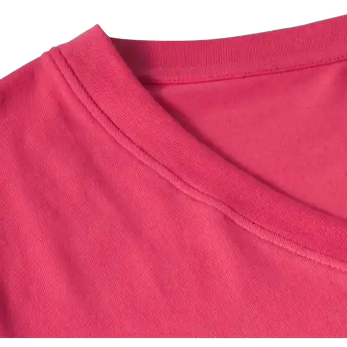 Image of Every Wear Ladies Pink V-Neck T-Shirt Medium