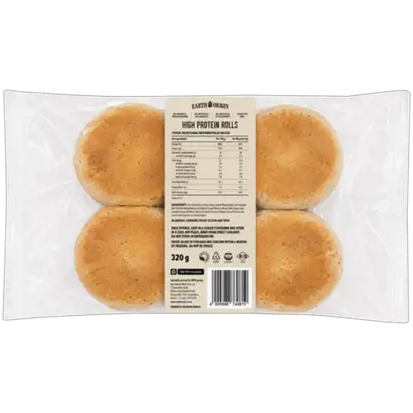 Image of Earth Origin High Protein Buns 4-Pack 