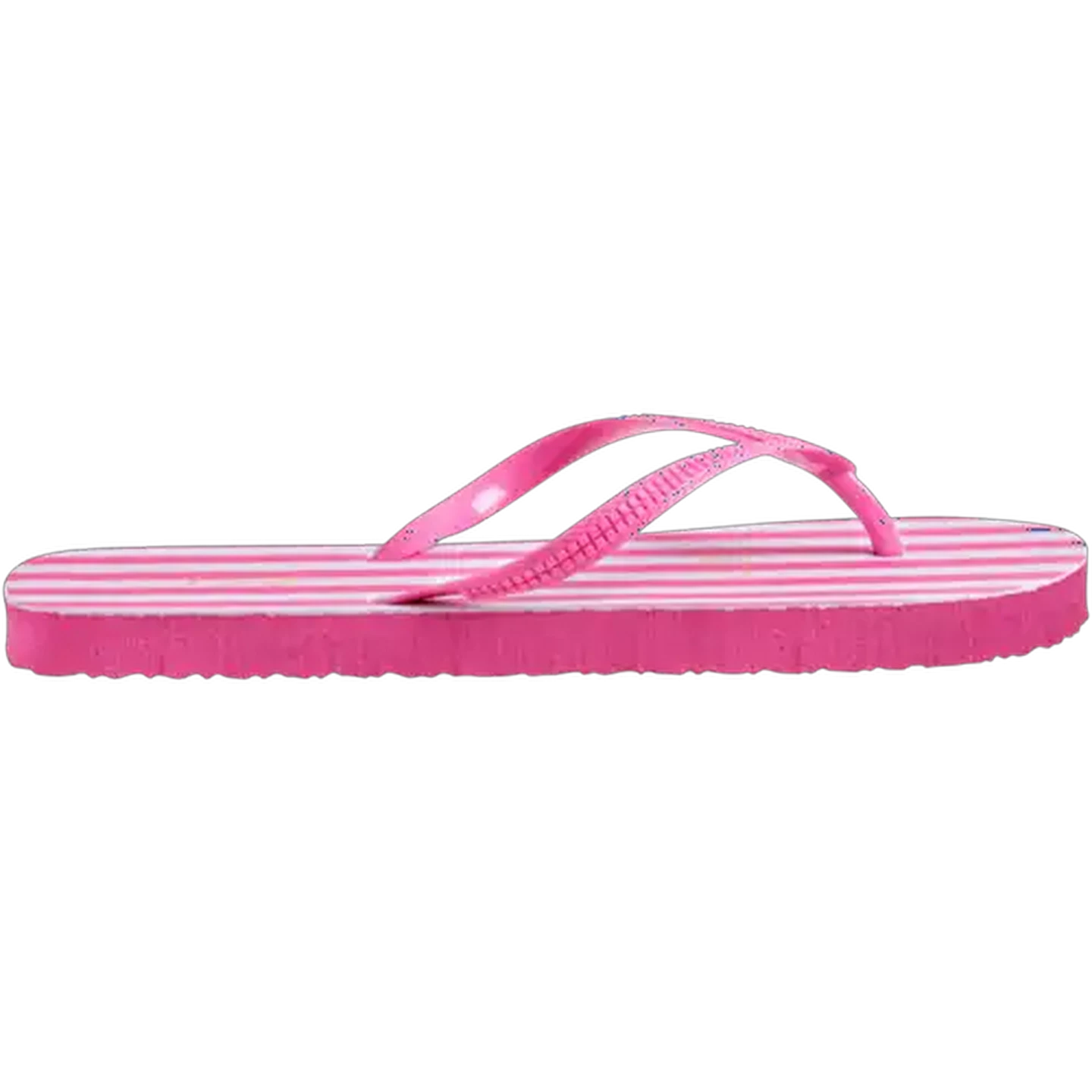 Image of LifeStyle Ladies Pink Striped Thong Sandal 7-8