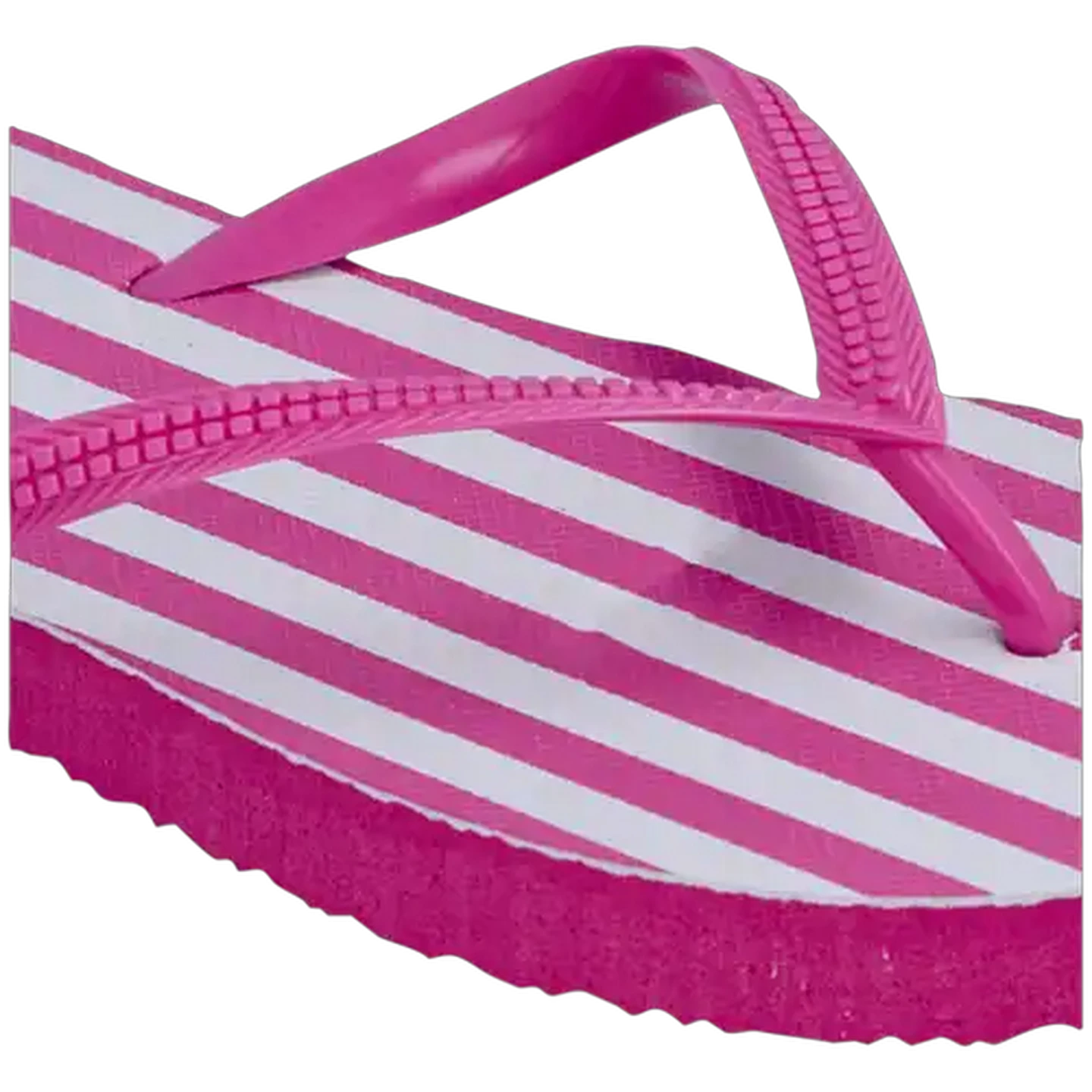 Image of LifeStyle Ladies Pink Striped Thong Sandal 7-8