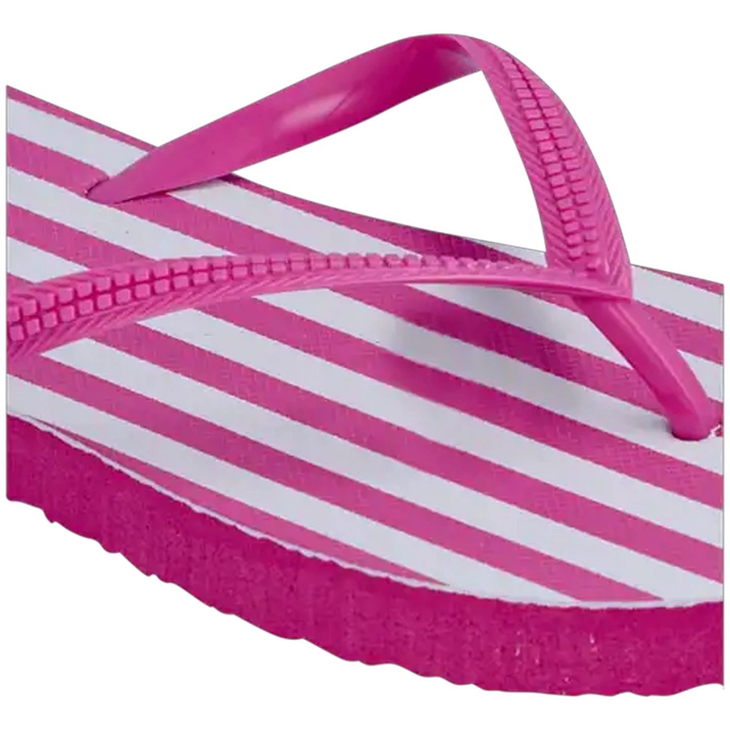 Image of LifeStyle Ladies Pink Striped Thong Sandal 3-4