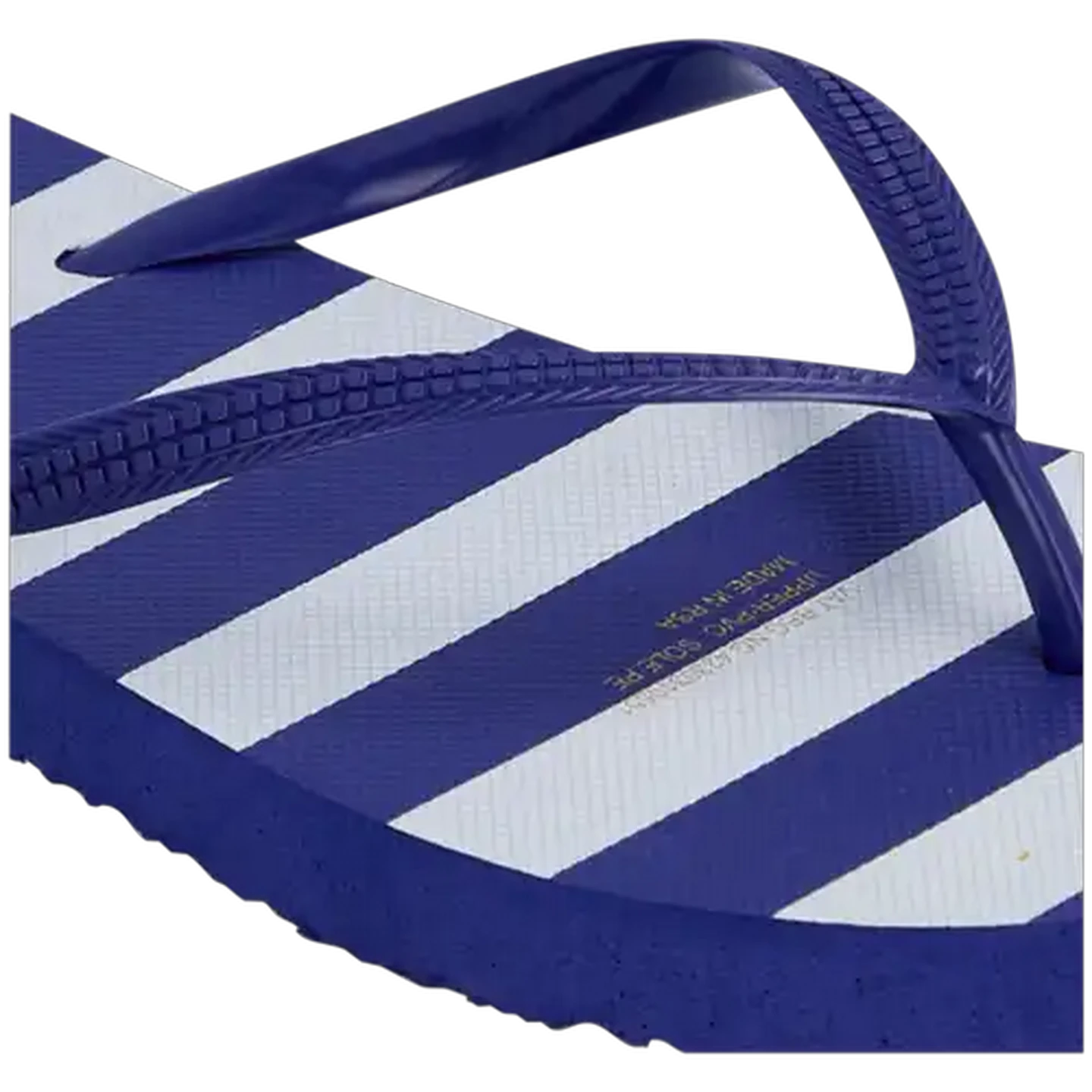 Image of LifeStyle Ladies Blue Striped Thong Sandal 5-6