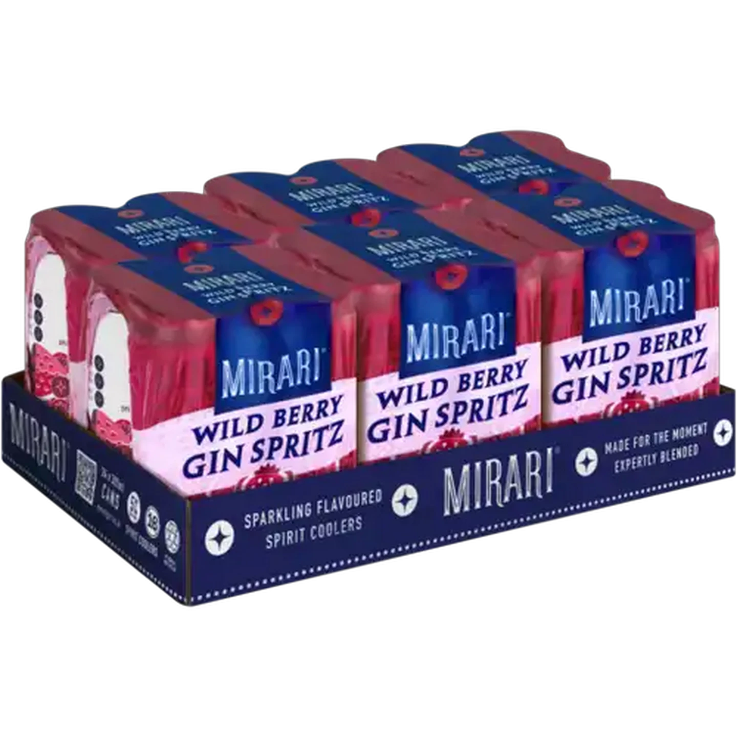 Image of Mirari Wild Berry Gin Spritz Spirit Cooler Cans 24 x 300ml 