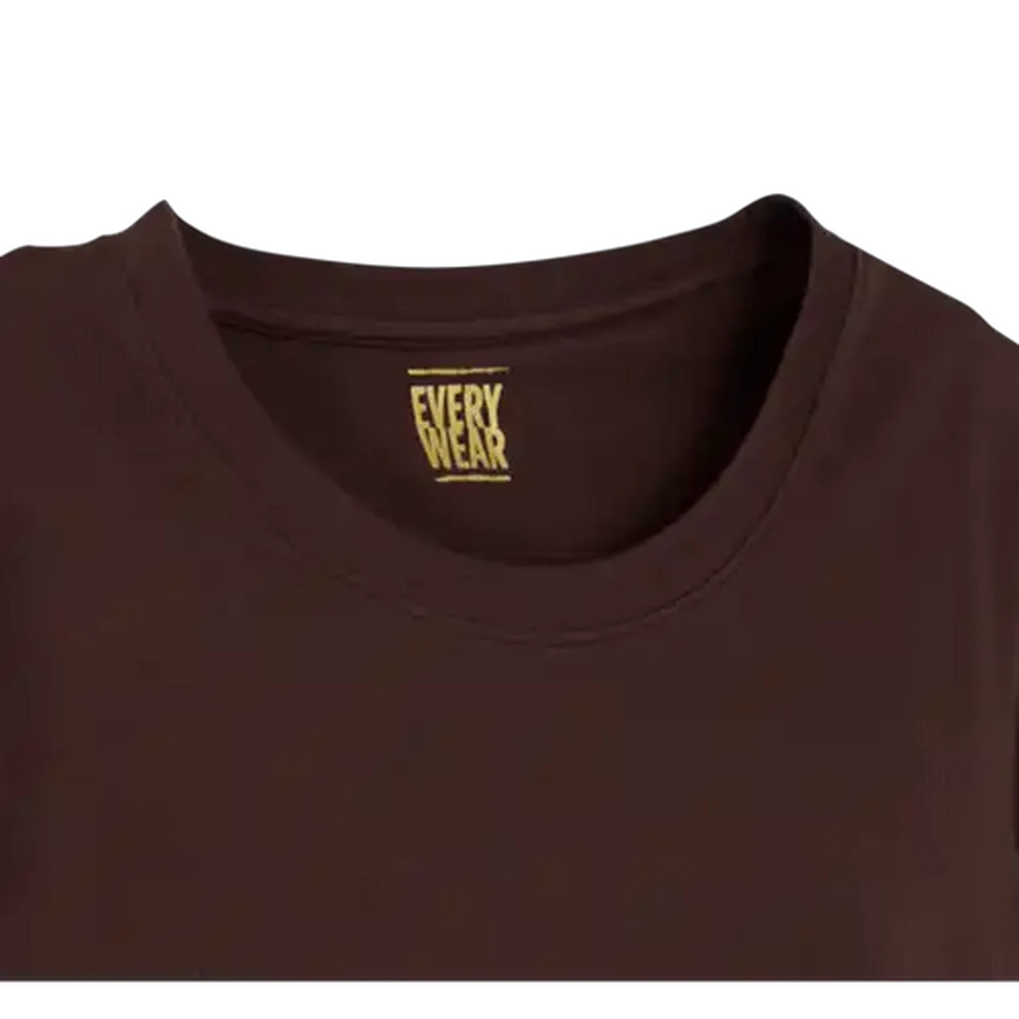 Image of Every Wear Ladies Chocolate Crew Neck T-Shirt Medium