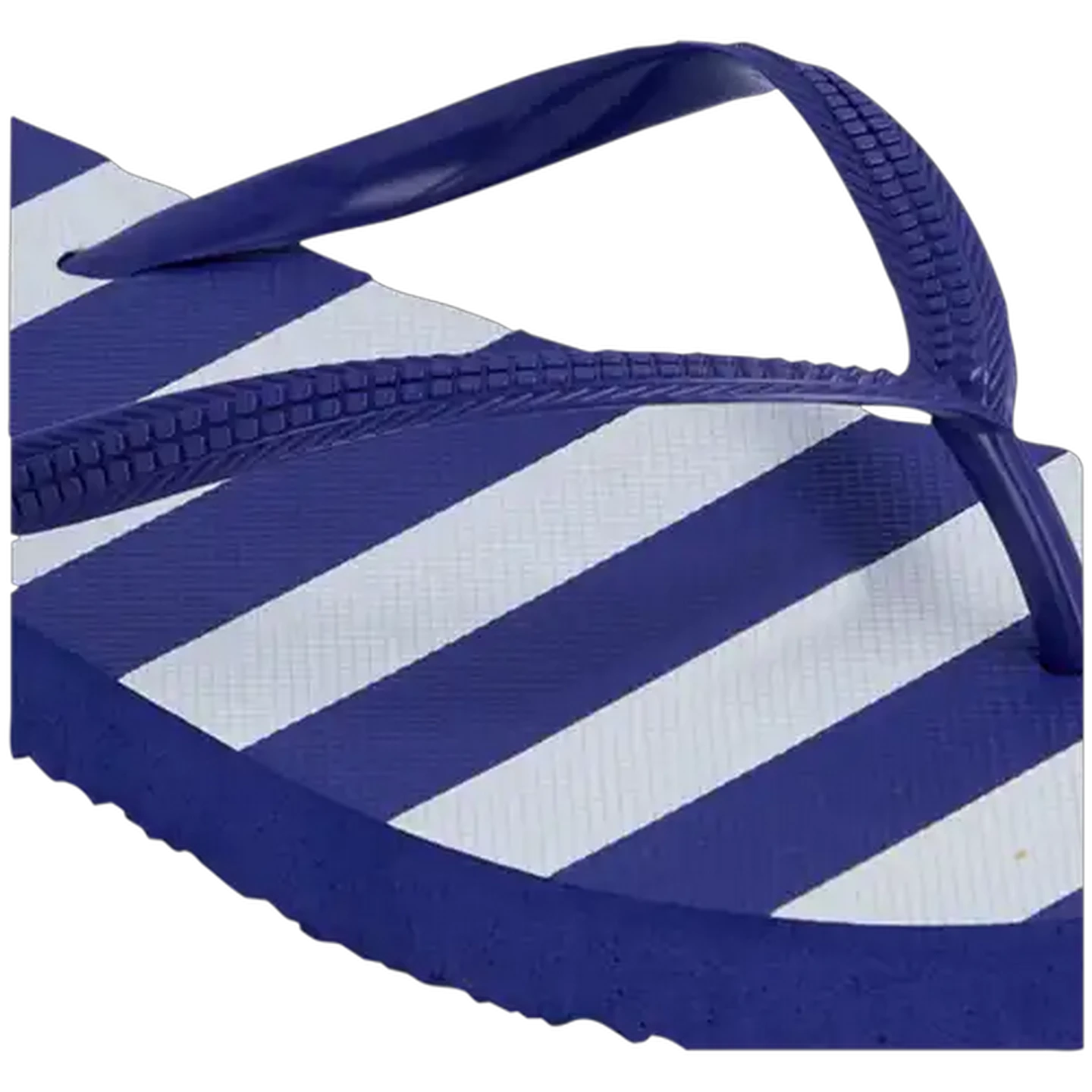 Image of LifeStyle Ladies Blue Striped Thong Sandal 7-8