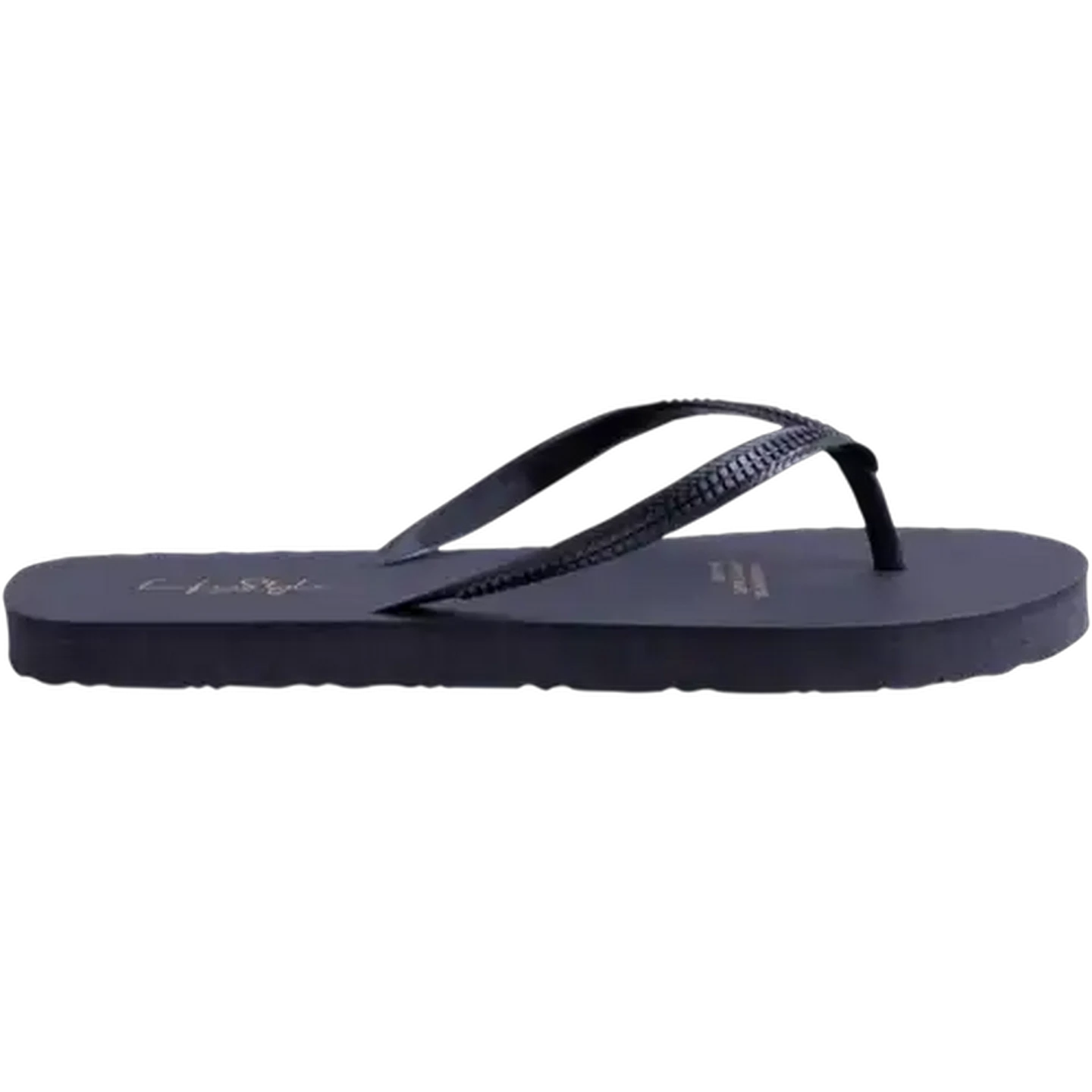 Image of LifeStyle Ladies Black Thong Sandal 3-4