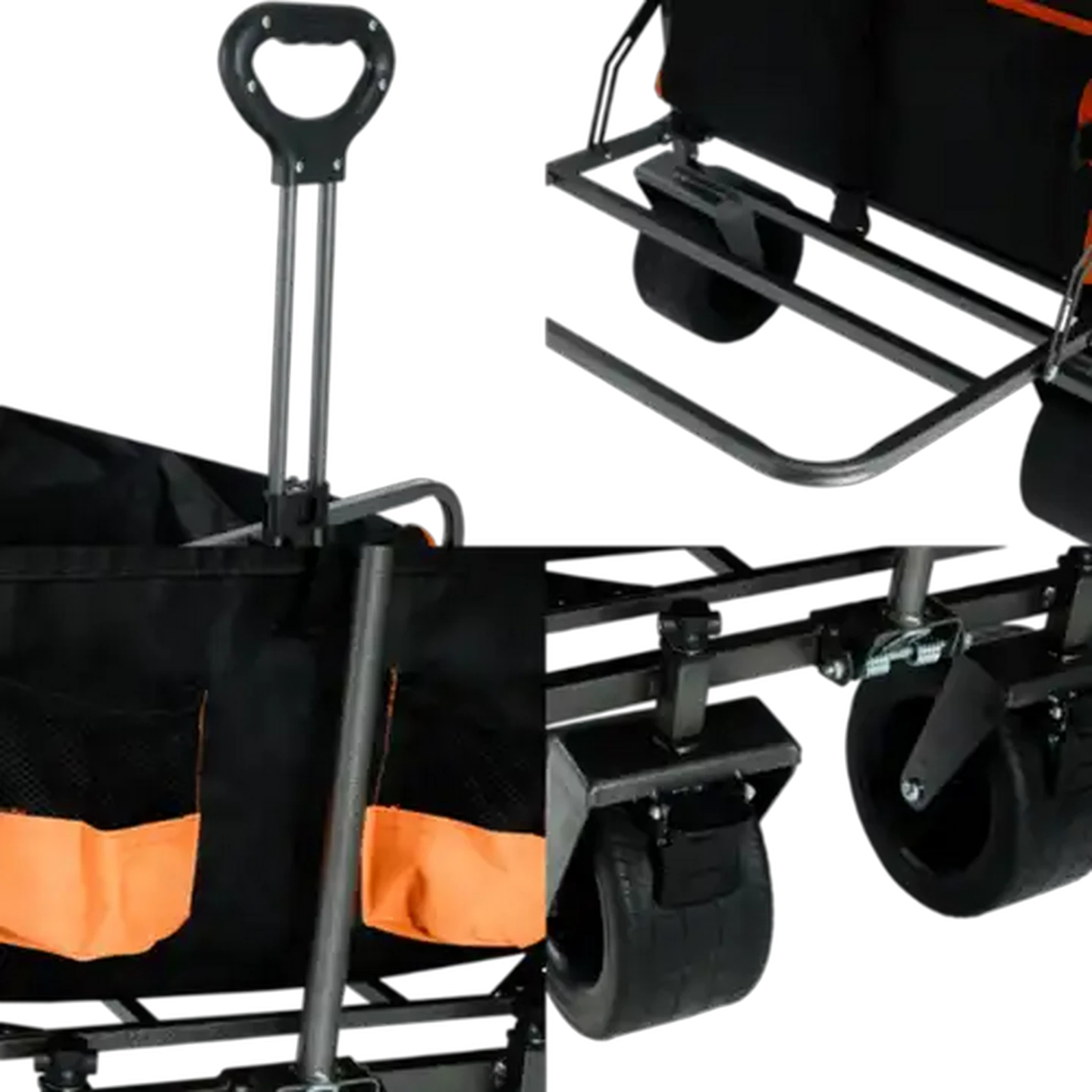 Image of Bush Baby Folding Wagon with Open Back & Brake 140L 