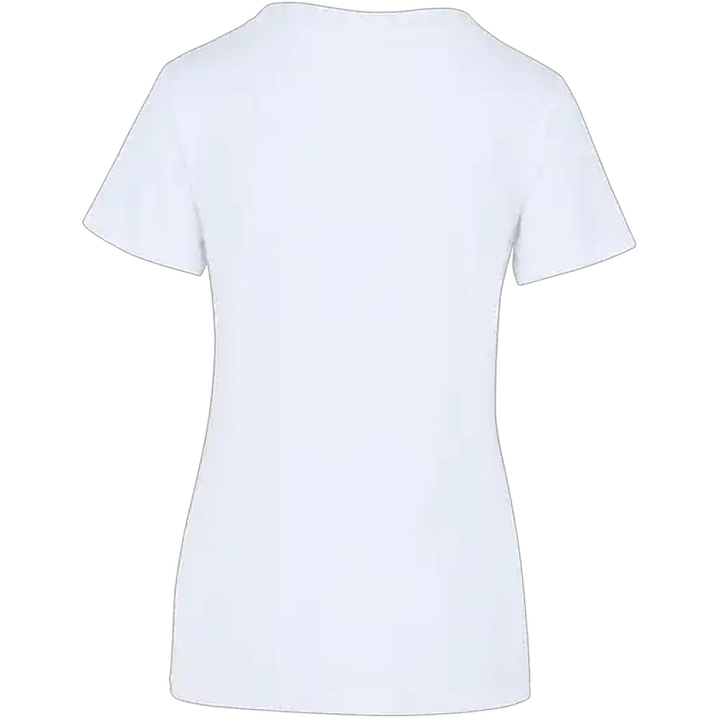Image of Every Wear Ladies White V-Neck T-Shirt Medium