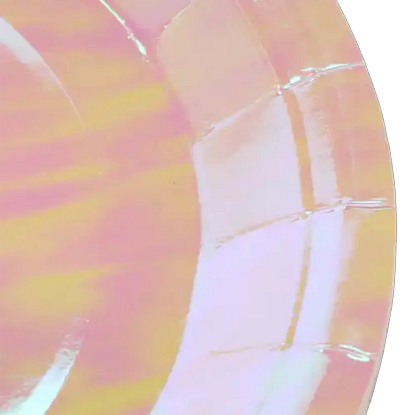 Image of Occasions Clear Iridescent Paper Party Plates 5-Pack