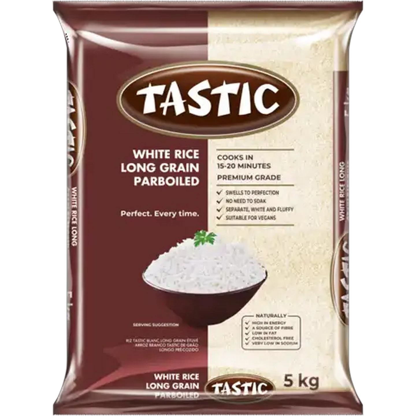Image of Tastic Long Grain Parboiled White Rice 5kg 