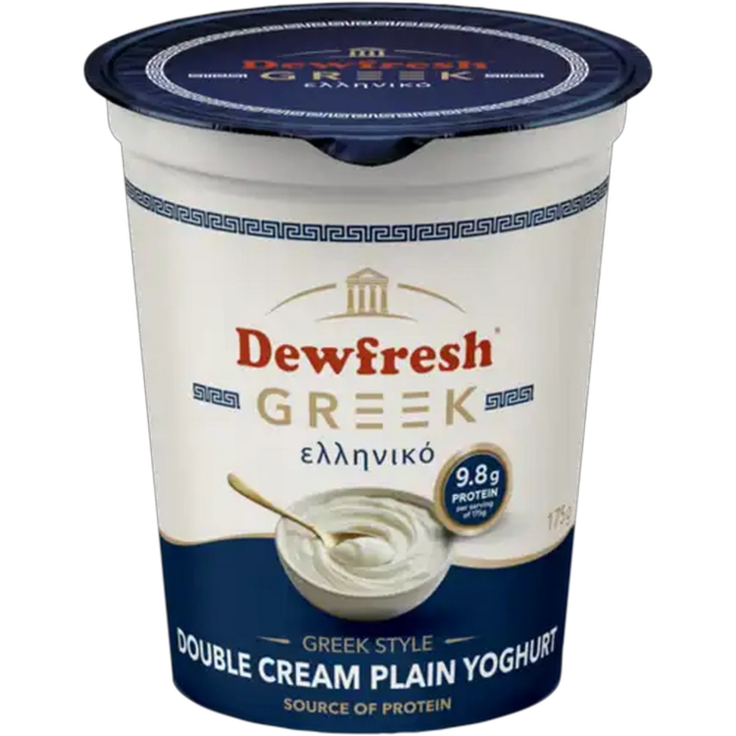 Image of Dewfresh Greek Style Double Cream Plain Yoghurt 175g 
