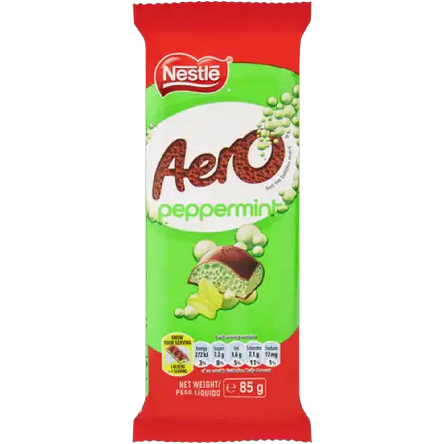Image of Aero Peppermint Milk Chocolate Slab 85g