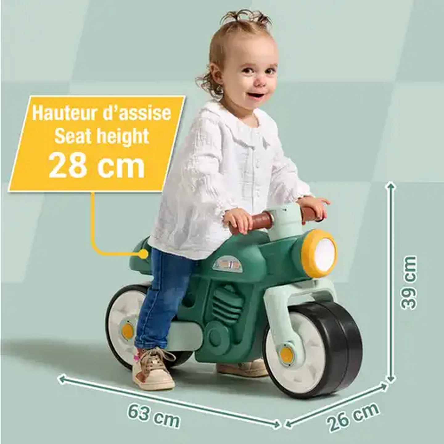 Image of Falk Green Premier Vintage Balance Ride-On