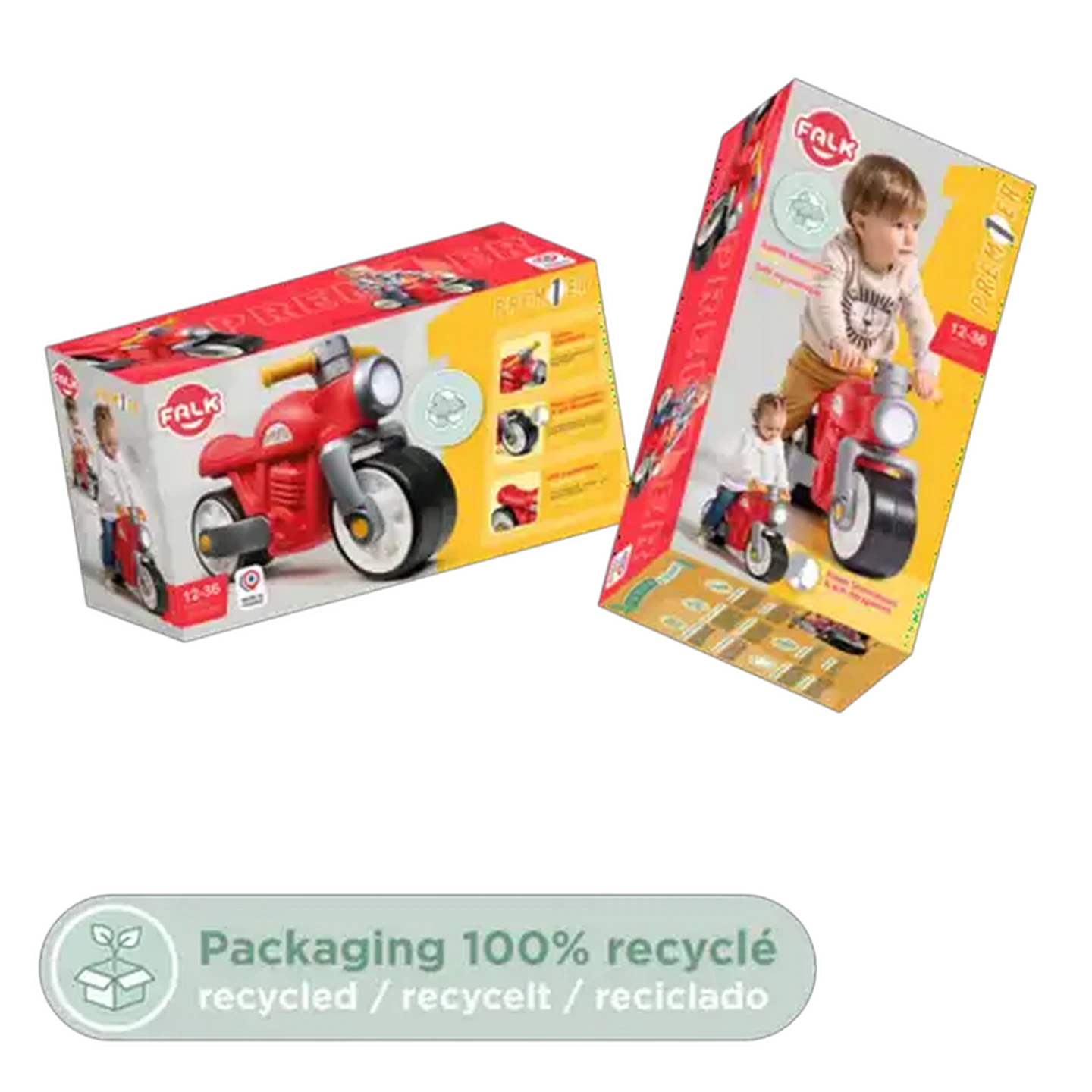 Image of Falk Red Premier Vintage Balance Ride-On
