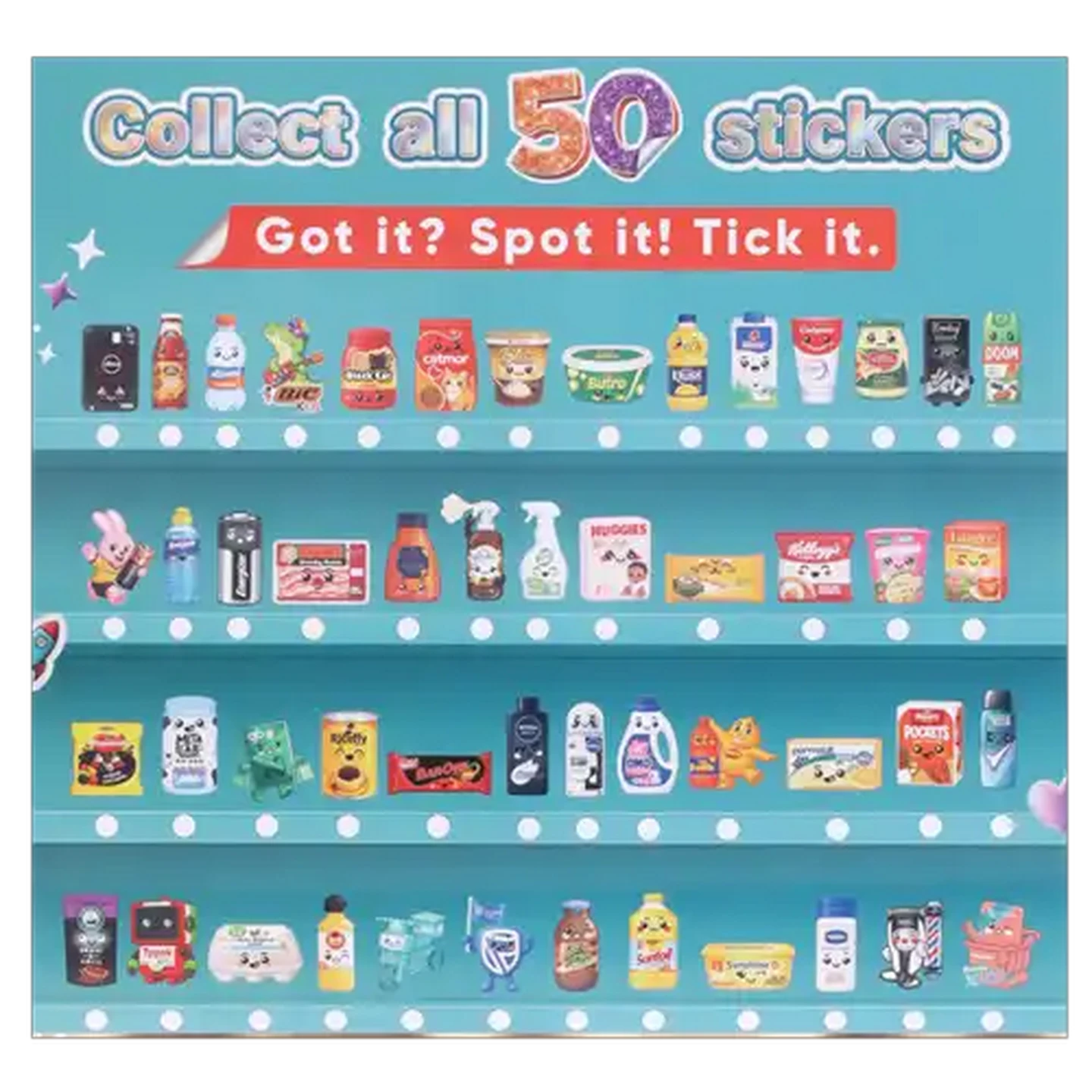 Image of Checkers Stickables Collector's Poster