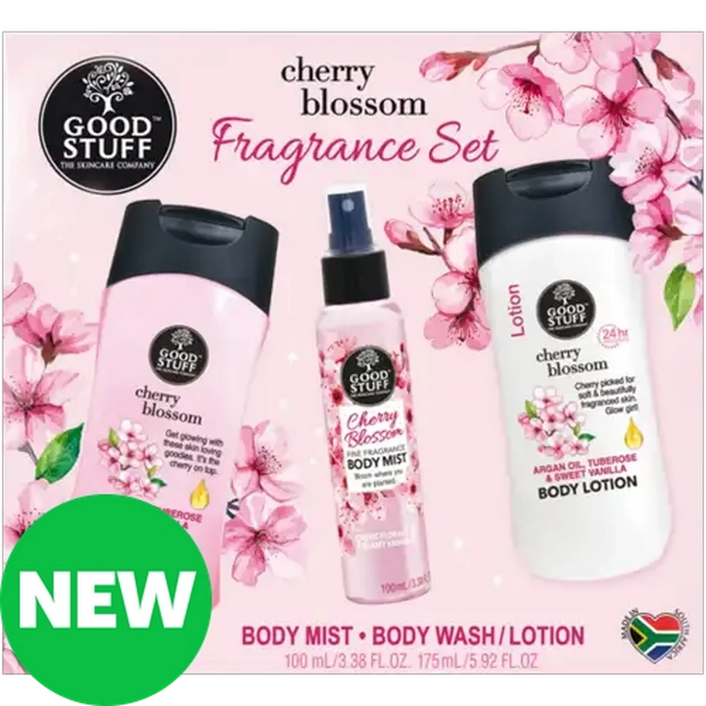 Image of Good Stuff Cherry Blossom Fragrance Gift Pack 3 Piece 