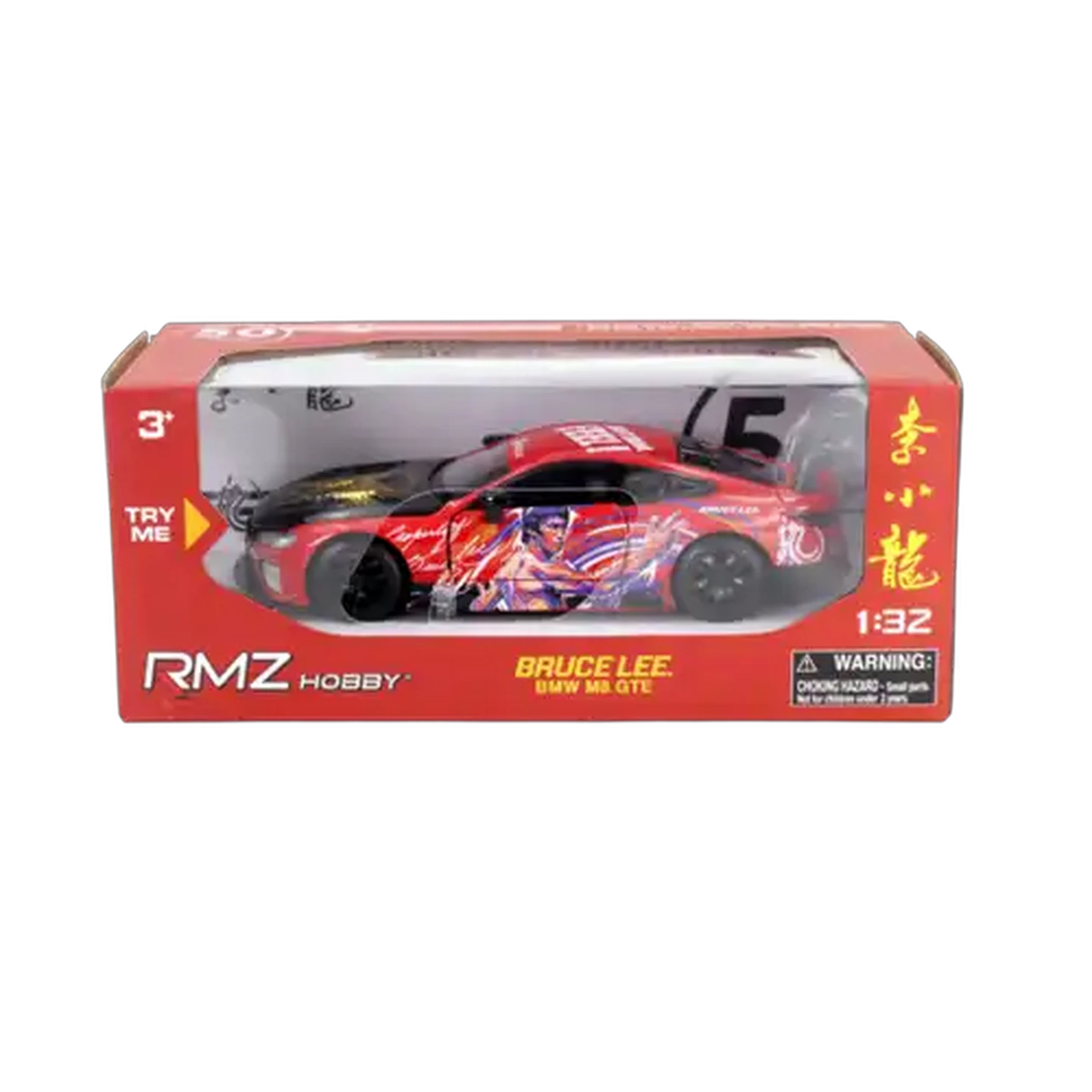 Image of RMZ Hobby Red BMW M8 GTE 2018 Car 1:32 Scale (Bruce Lee 50th Anniversary)