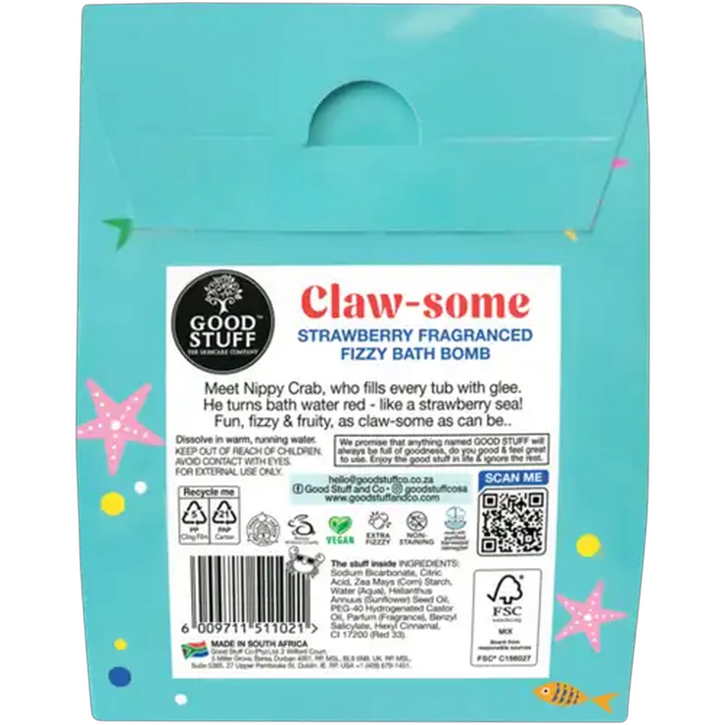 Image of Good Stuff Claw-some Fizzy Bath Bomb 110g 