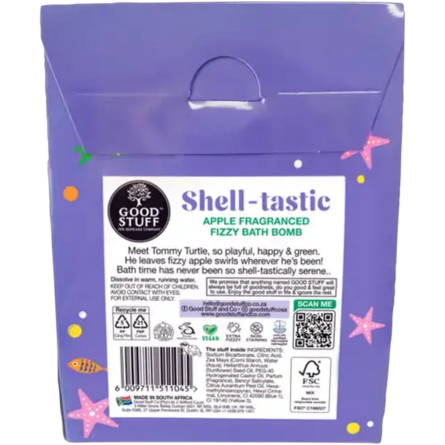 Image of Good Stuff Shell-tastic Fizzy Bath Bomb 110g 