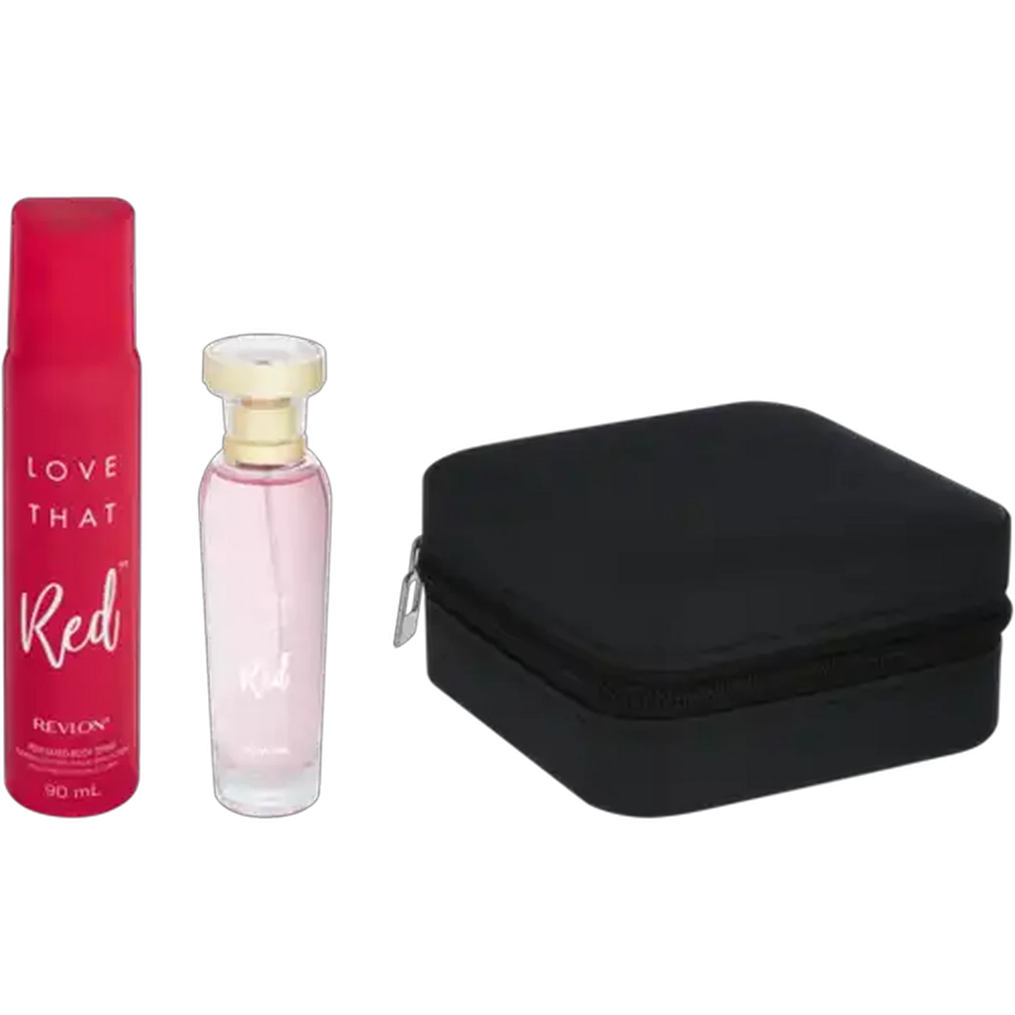 Image of Revlon Love That Red Perfumed Body Spray, Eau De Toilette Spray & Mini Jewellery Box Gift Pack 3 Piece 