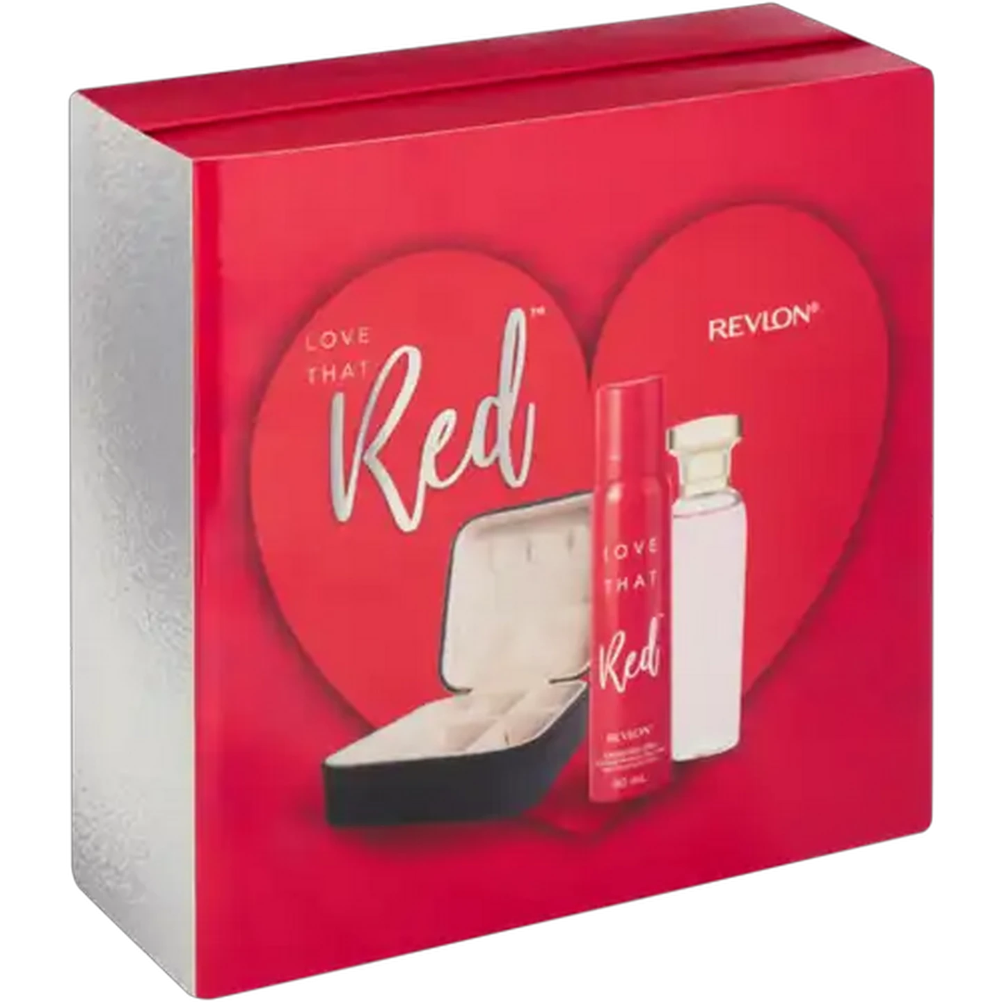 Image of Revlon Love That Red Perfumed Body Spray, Eau De Toilette Spray & Mini Jewellery Box Gift Pack 3 Piece 