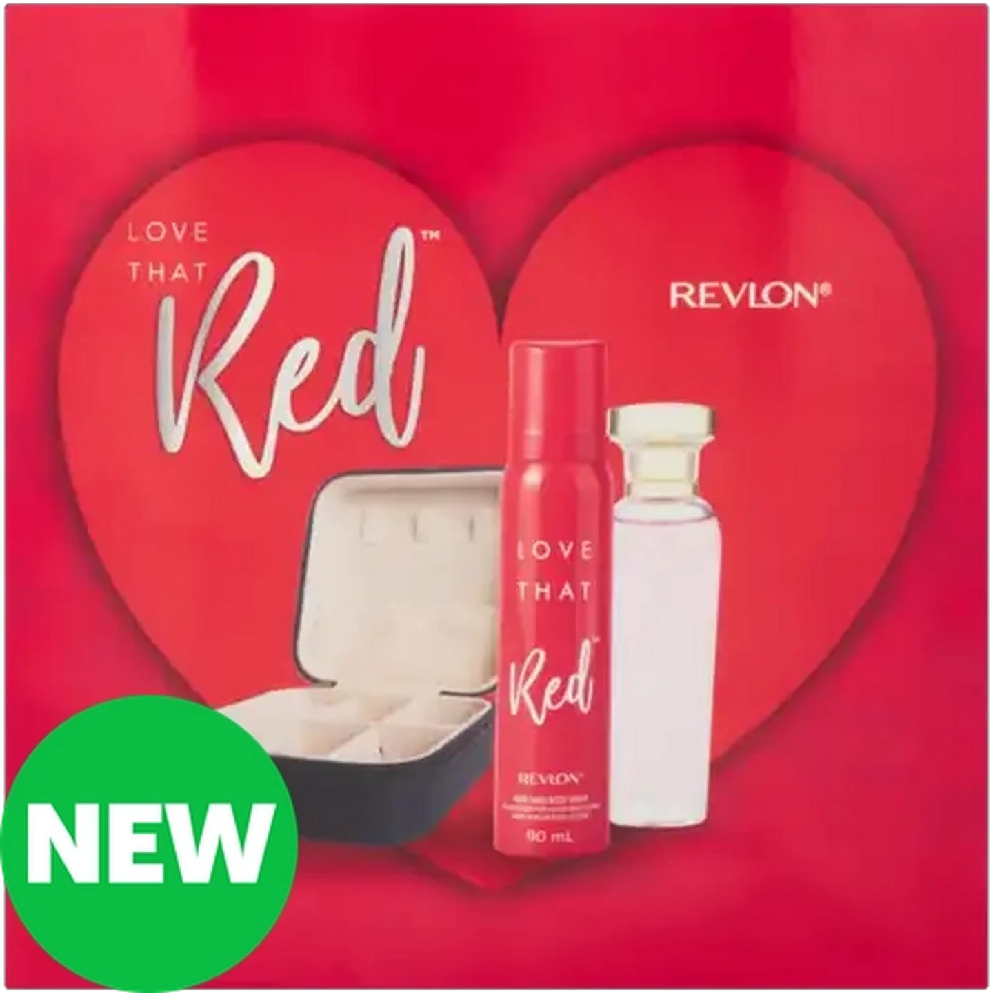 Image of Revlon Love That Red Perfumed Body Spray, Eau De Toilette Spray & Mini Jewellery Box Gift Pack 3 Piece 