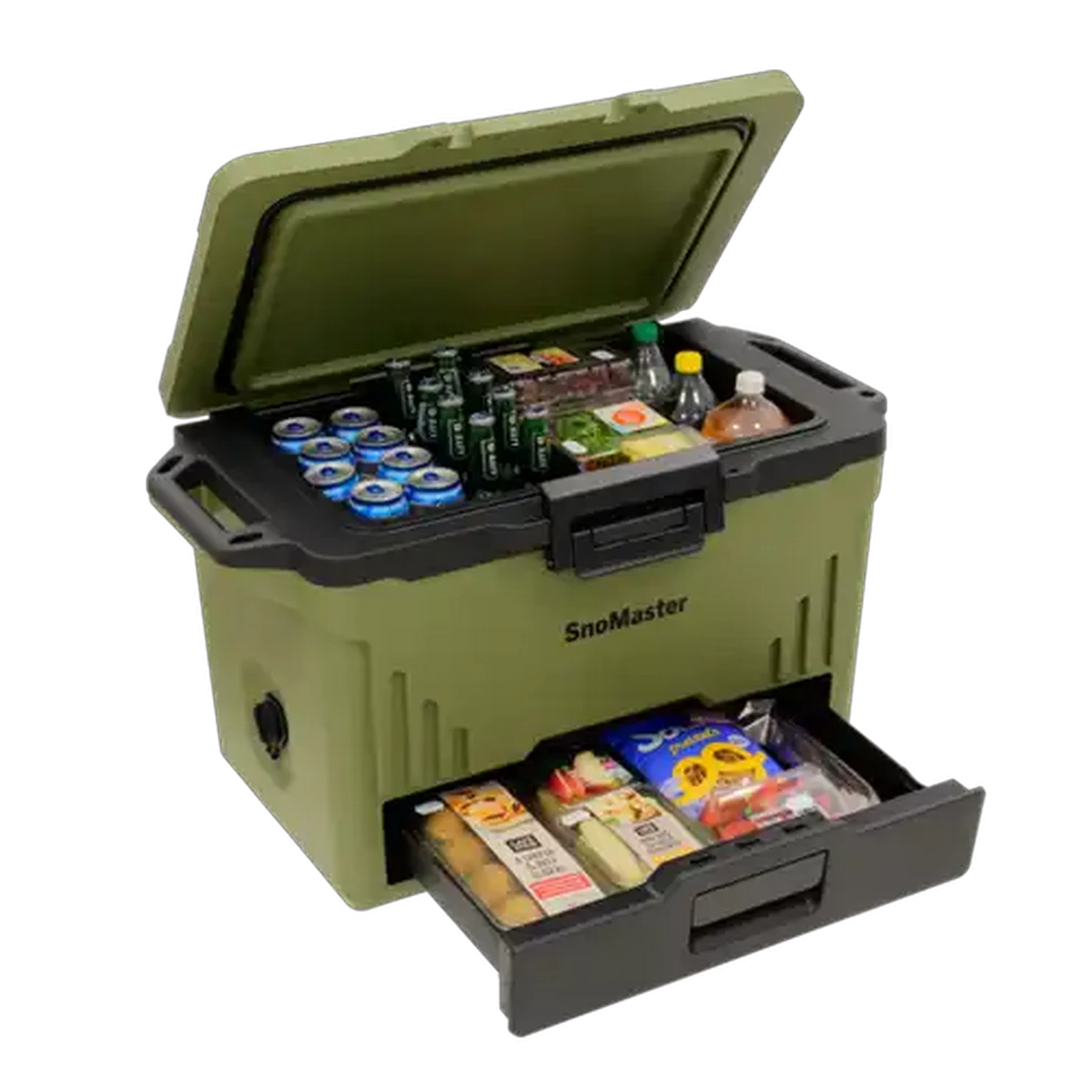 Image of SnoMaster SMTS-01 Green Cooler Box With Cold Drawer 48L