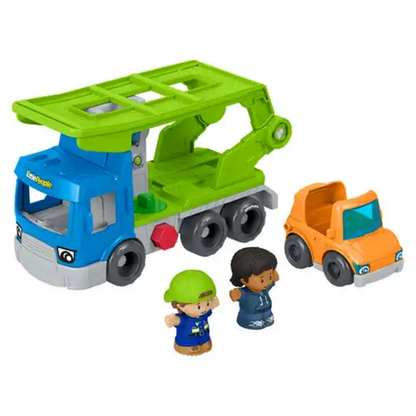 Image of Fisher-Price Little People Load & Roll Hauler Car Set