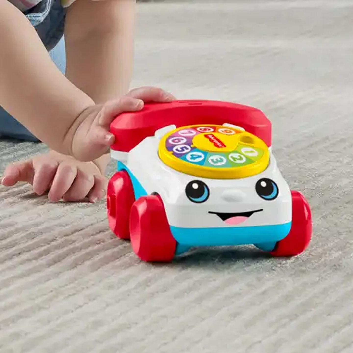 Image of Fisher-Price Chatter Telephone Push-Along Toy Vehicle