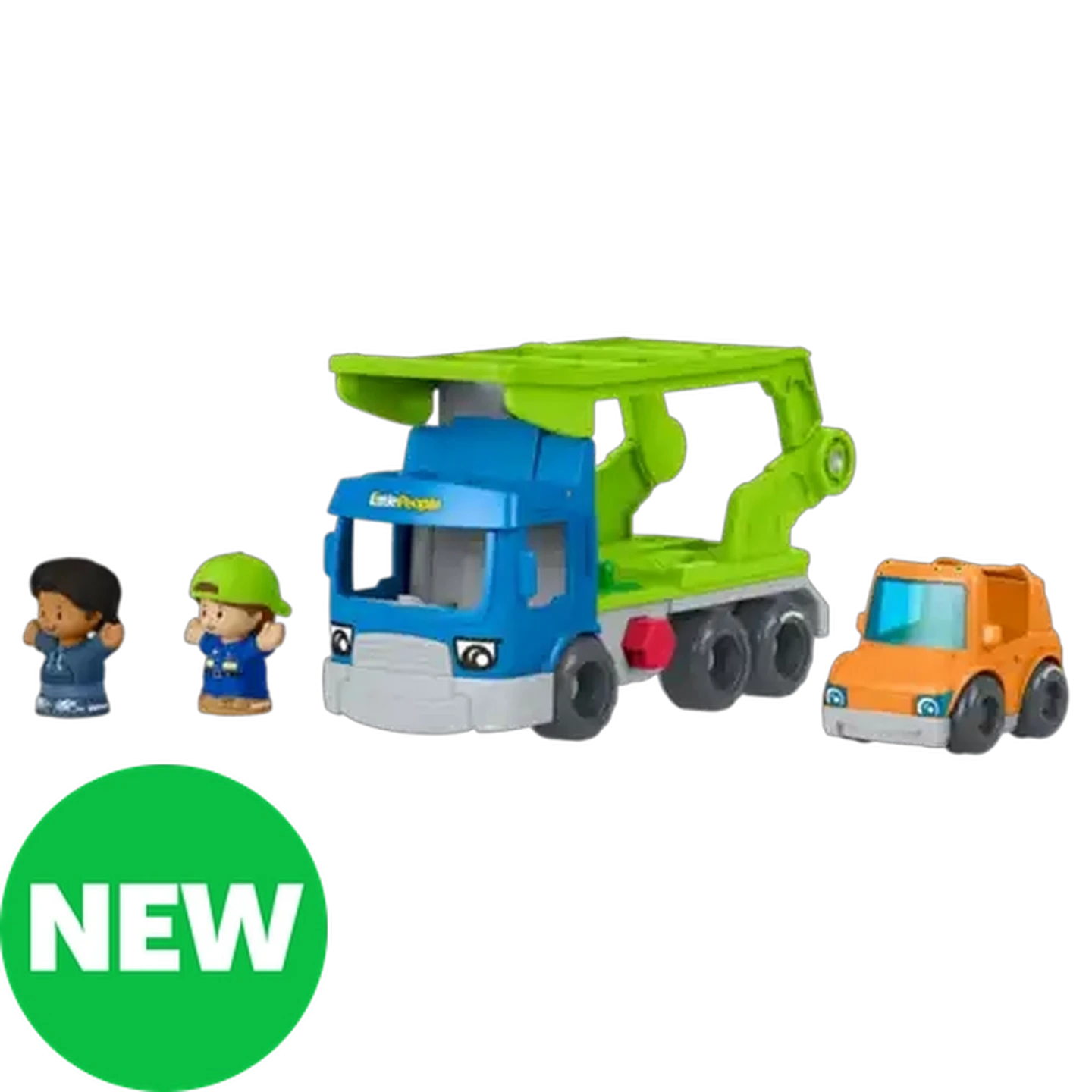 Image of Fisher-Price Little People Load & Roll Hauler Car Set