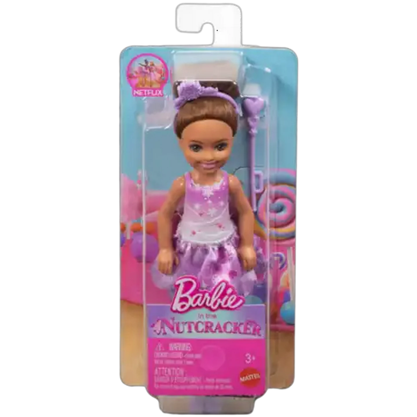 Image of ​Barbie Chelsea Purple Ballerina Nutcracker Doll