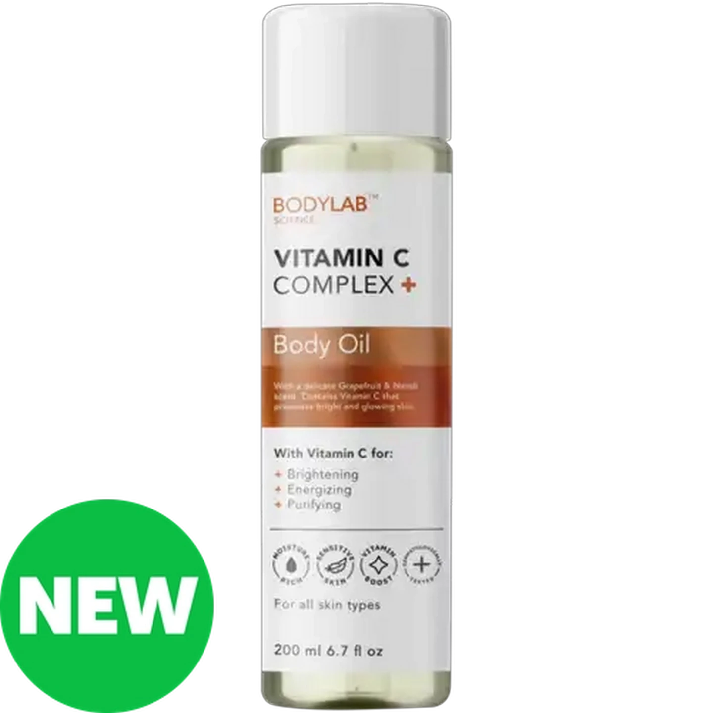 Image of BODYLAB SCIENCE Vitamin C Complex+ Body Oil 200ml 