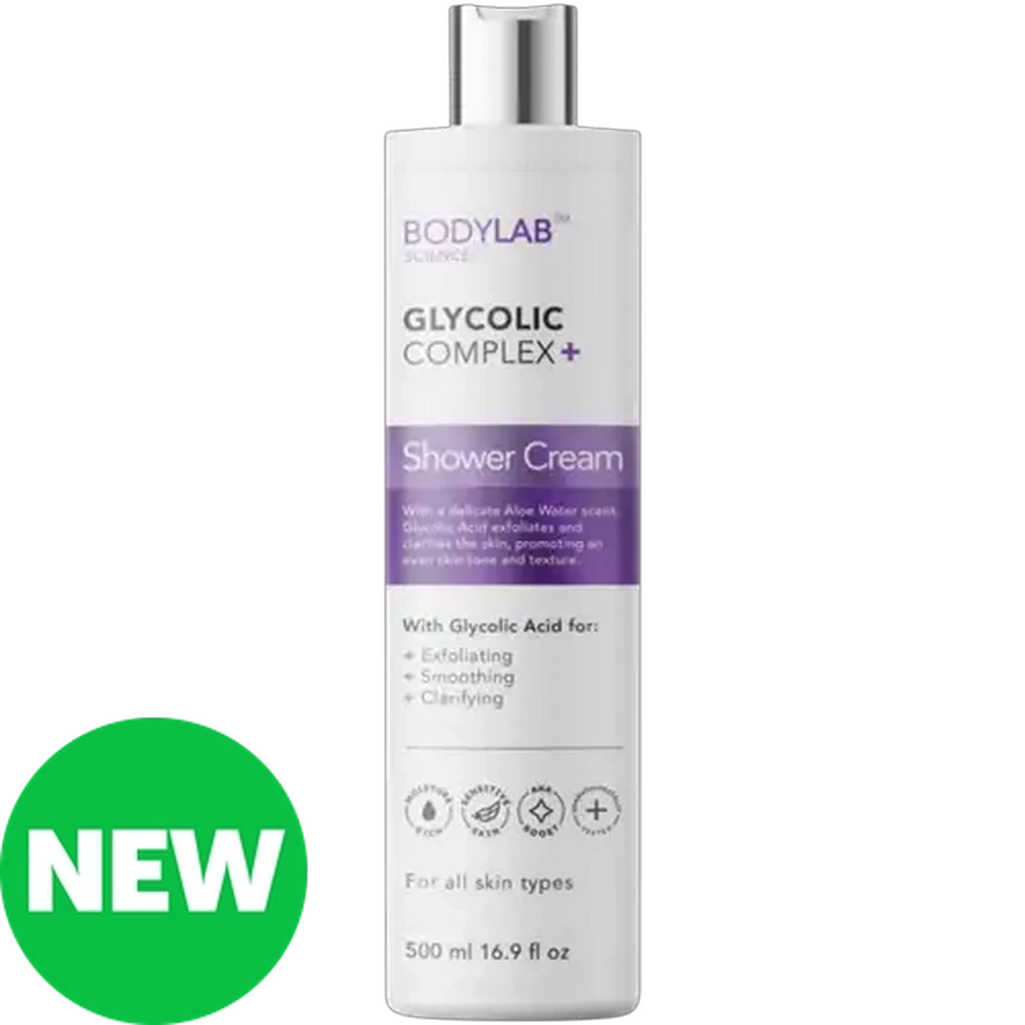 Image of BODYLAB SCIENCE Glycolic Complex+ Shower Cream 500ml 