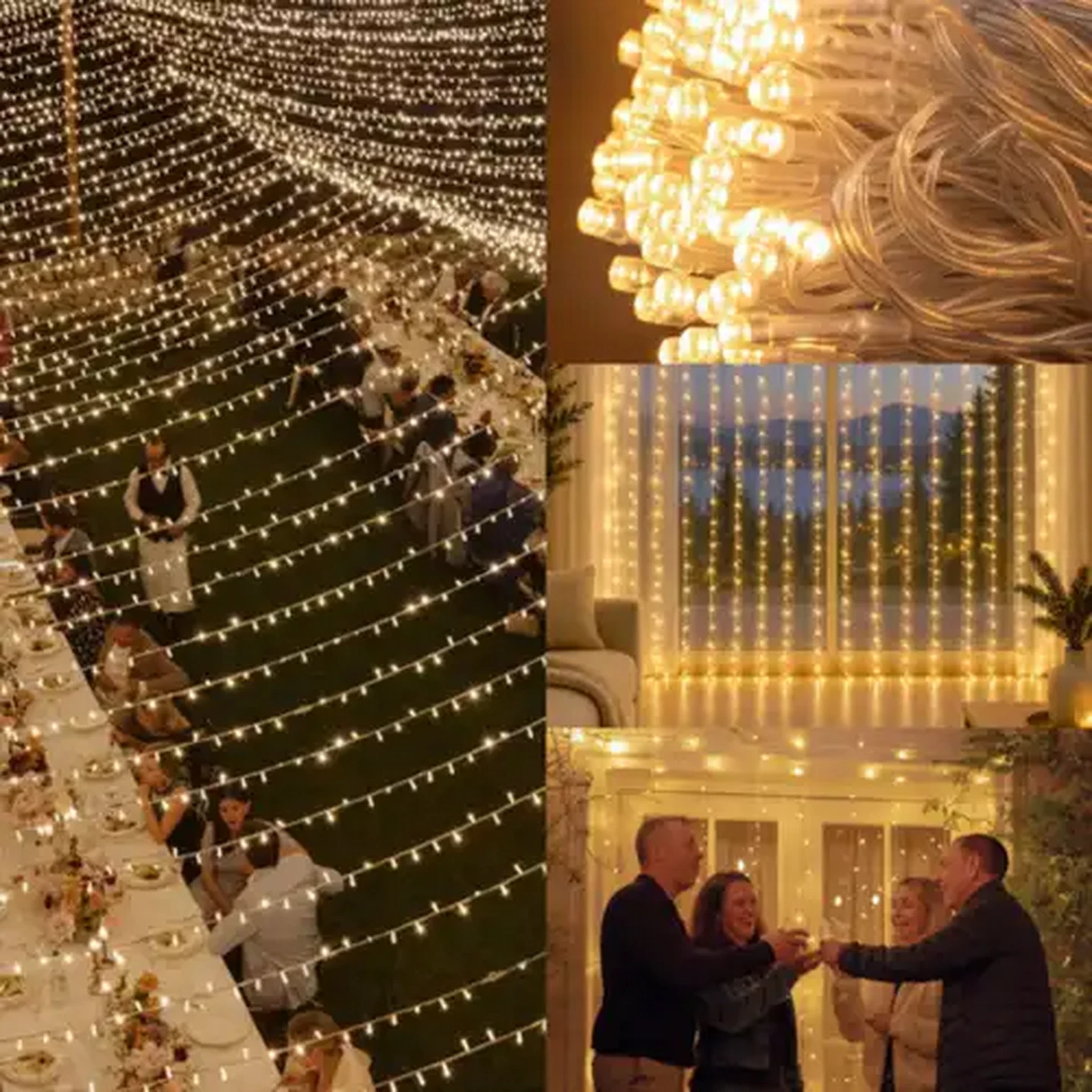 Image of Litehouse LED Curtain Fairy Lights 2m