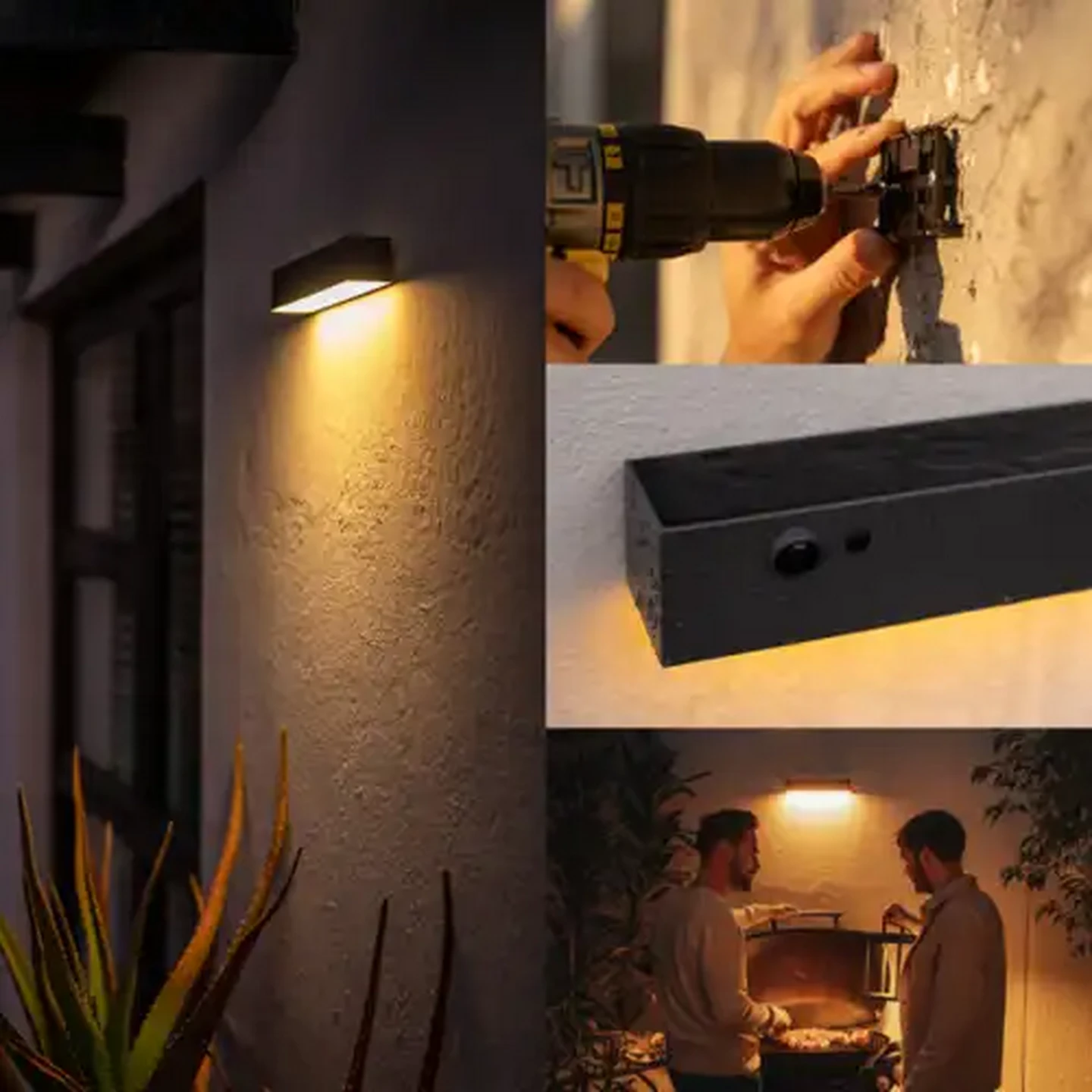 Image of Litehouse Charcoal Solar Wall Light
